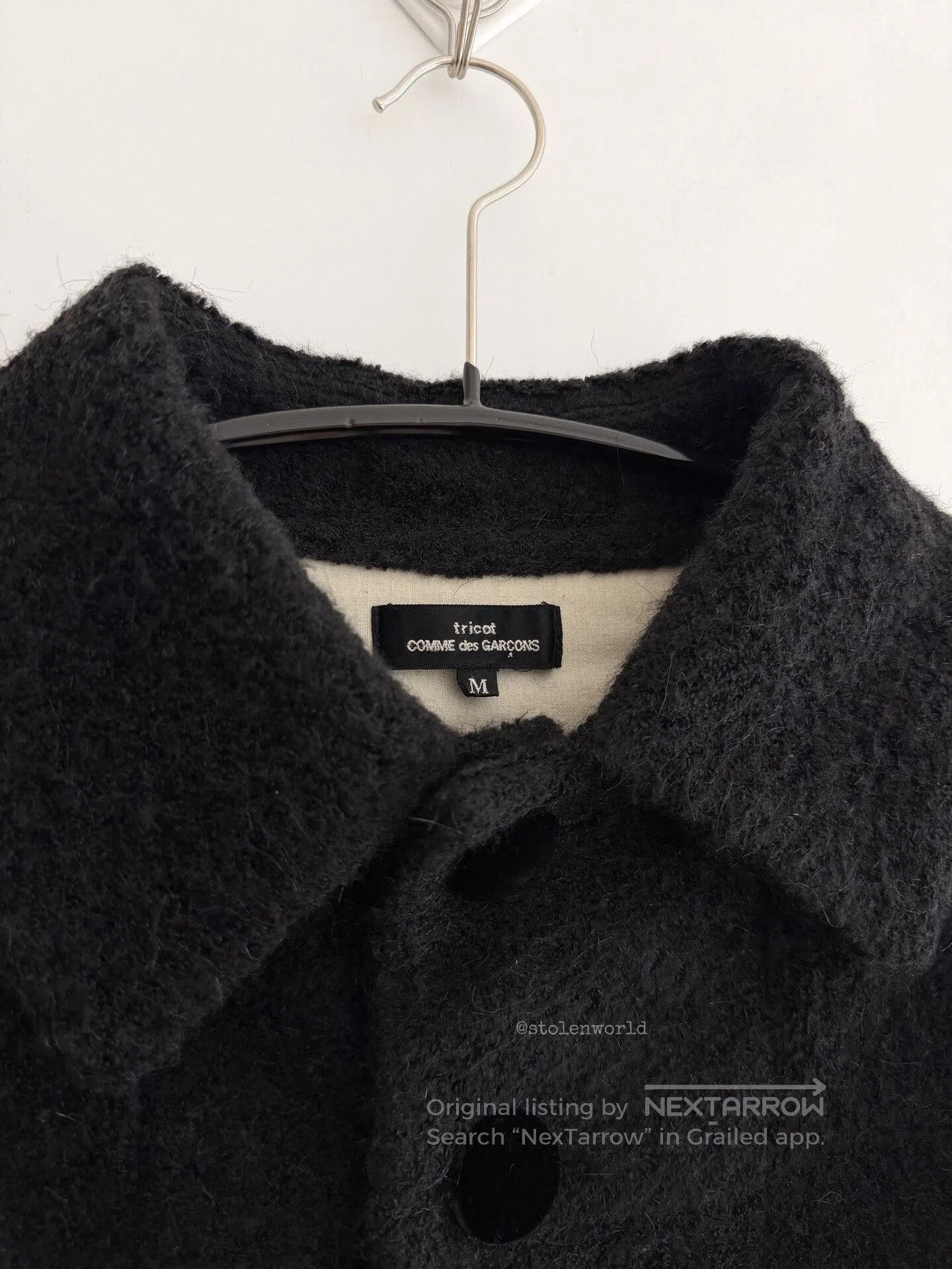 Comme des Garcons Comme des Garçons Black Plush Coat. Size M / US 6-8 / IT 42-44 - 7 Thumbnail