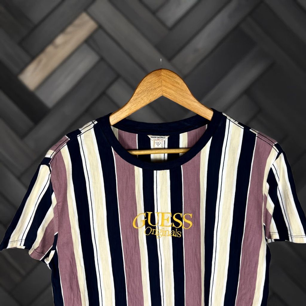 Guess GUESS Men’s Striped T-Shirt Cotton Multicolor Size S Size US S / EU 44-46 / 1 - 1 Thumbnail