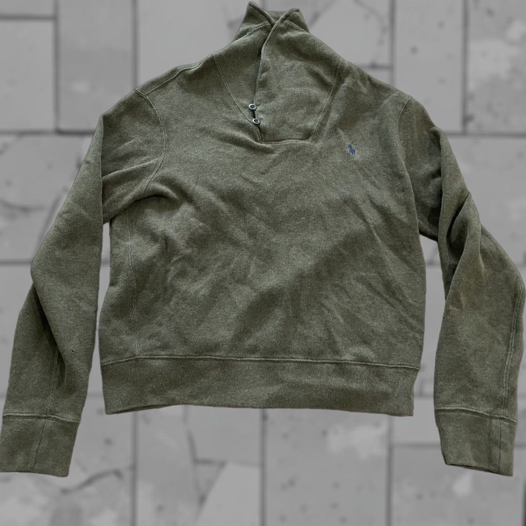 Polo Ralph Lauren VINTAGE Polo Ralph Lauren Sweatshirt Men Size M Army Green Pullover Size US M / EU 48-50 / 2 - 1 Thumbnail