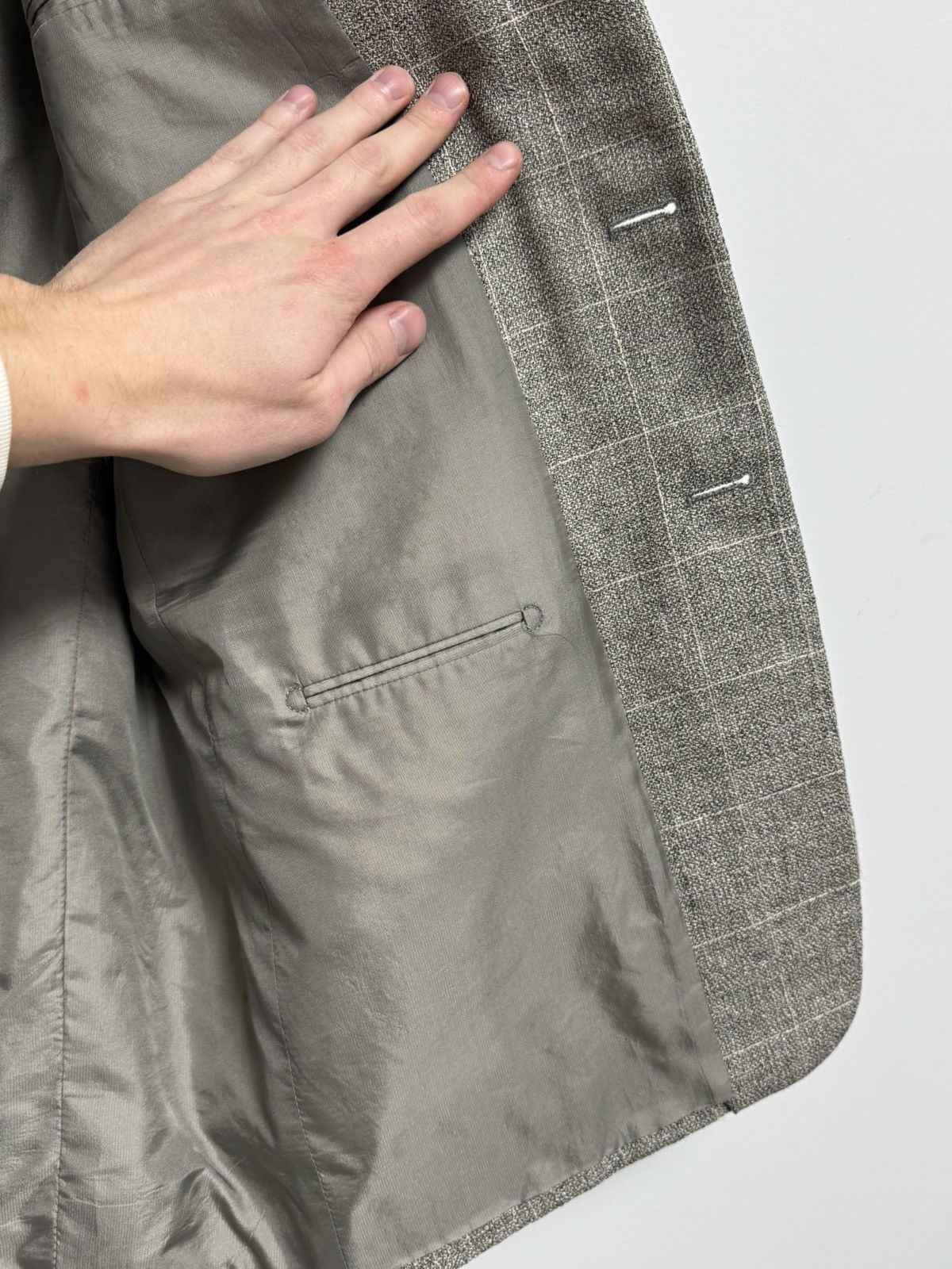 Pal Zileri Pal Zileri Gruppo Forall Blazer Men’s Gray Luxury Size 54L - 14 Thumbnail