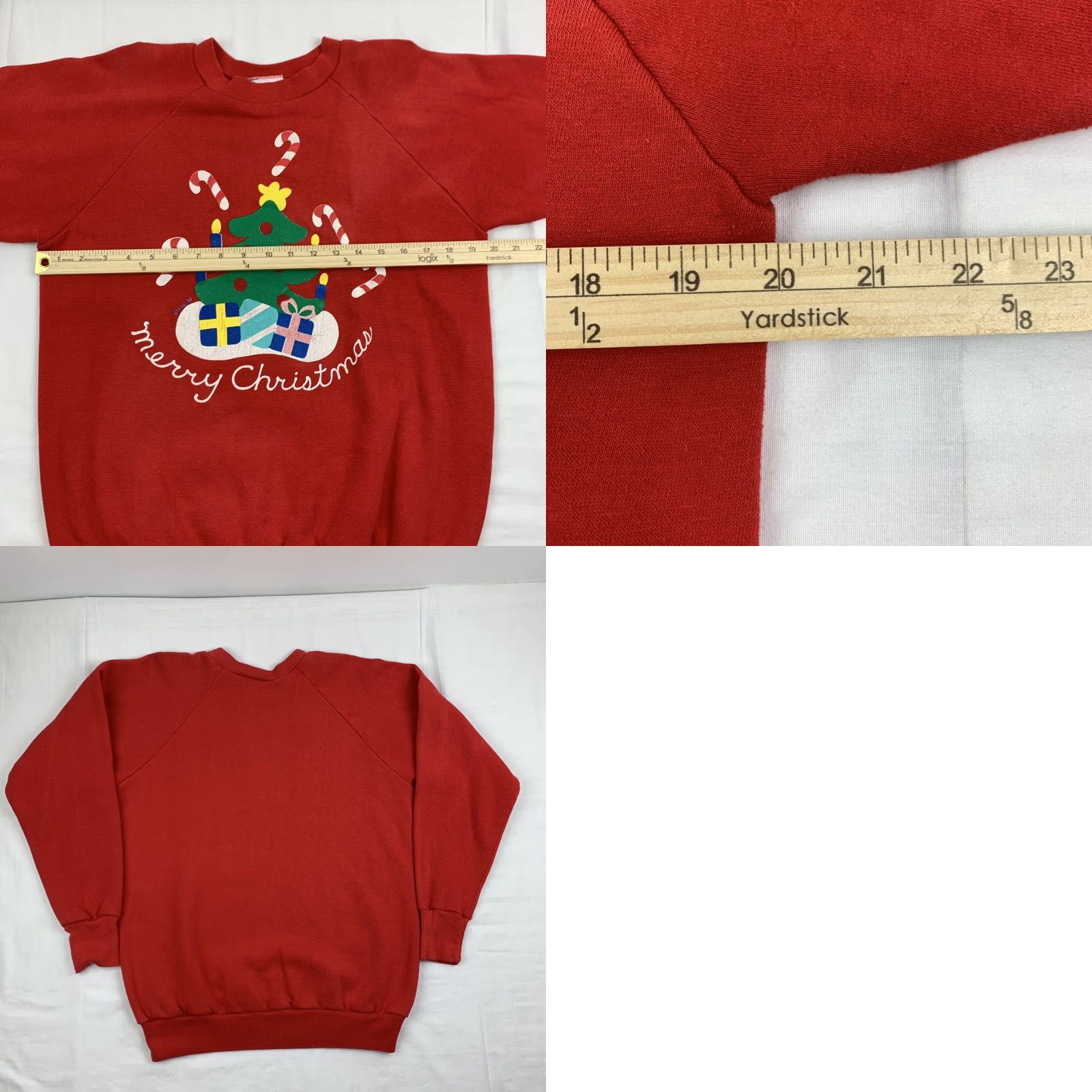 Vintage VINTAGE Healthknit Sweatshirt Men Red Christmas 80s 1989 Crewneck Large L Holiday Size US L / EU 52-54 / 3 - 8 Thumbnail