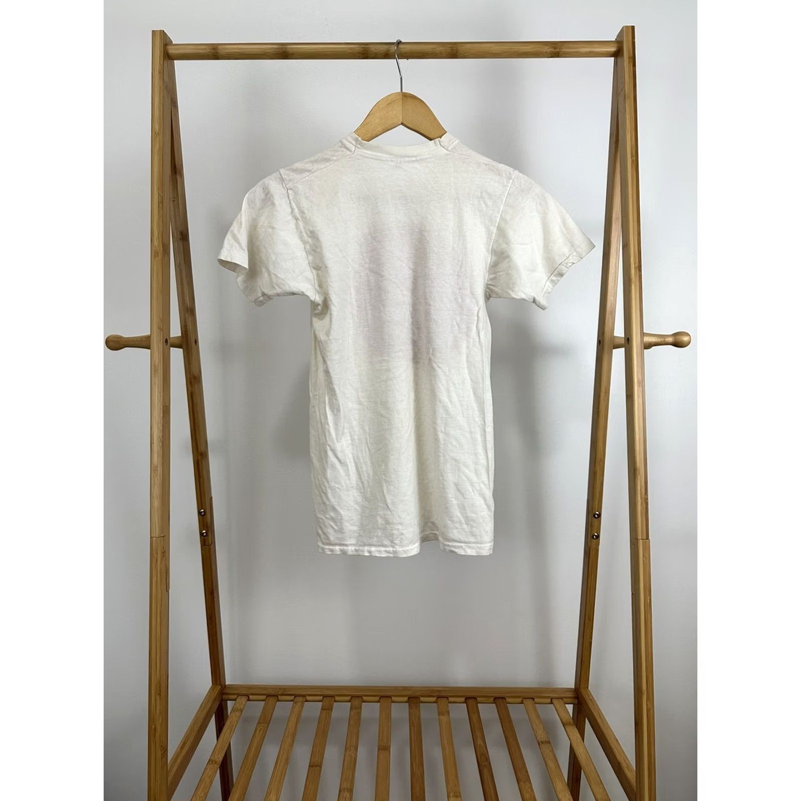 Vintage VINTAGE 70s Italian Funny T-Shirt S White Mens Size US S / EU 44-46 / 1 - 2 Thumbnail