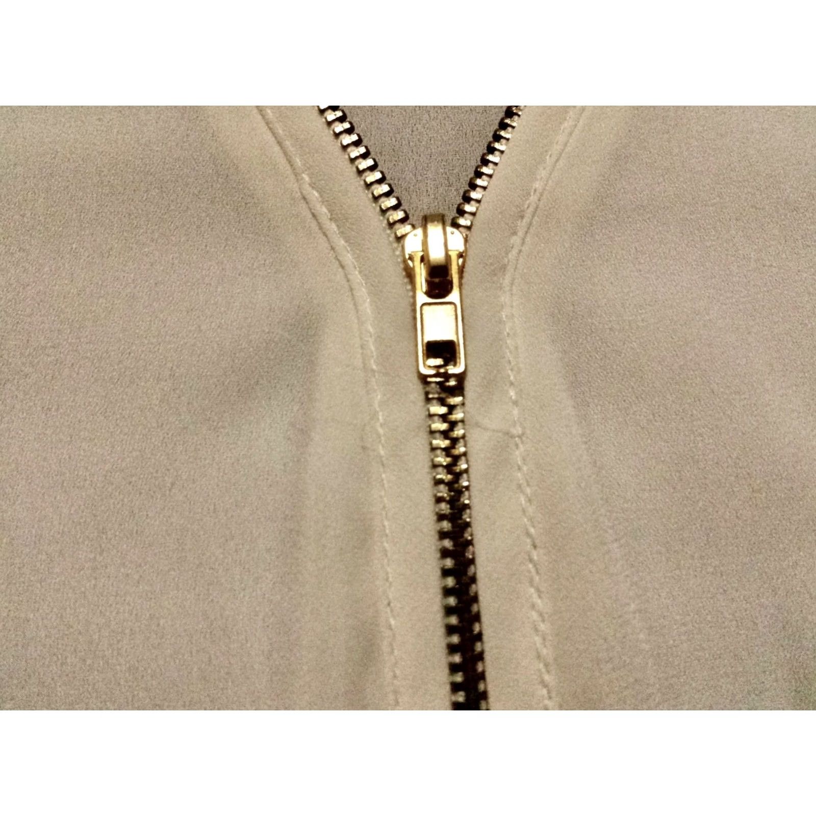 Vintage Zac & Rachel Womens Large Shirt Long Sleeve V-Neck Solid White Pullover Sheer Size L / US 10 / IT 46 - 4 Thumbnail