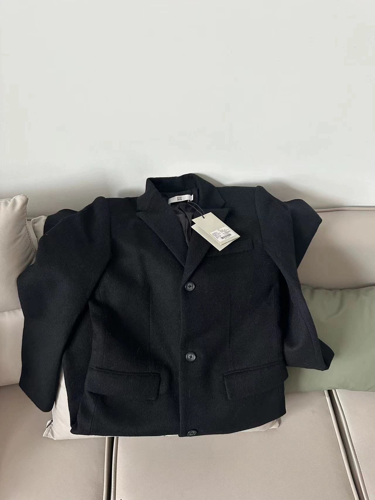 Other Duidao Reversed Black Wool Coat New Oversized 180+ Size XS / US 0-2 / IT 36-38 - 2 Thumbnail