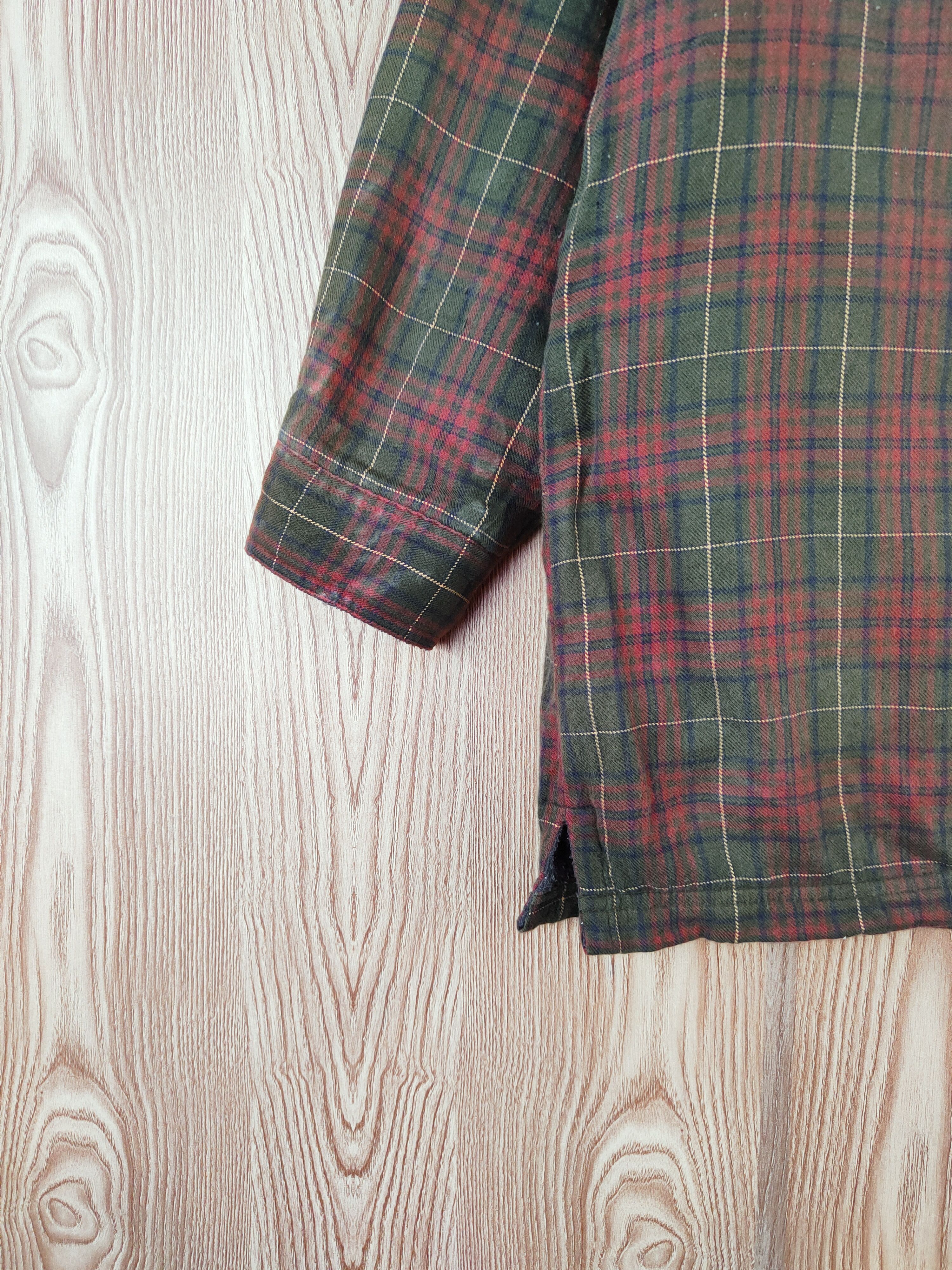 Japanese Brand × L.L. Bean L.L.Bean Olive Red Button checkered jacket #W259 Size US M / EU 48-50 / 2 - 5 Thumbnail