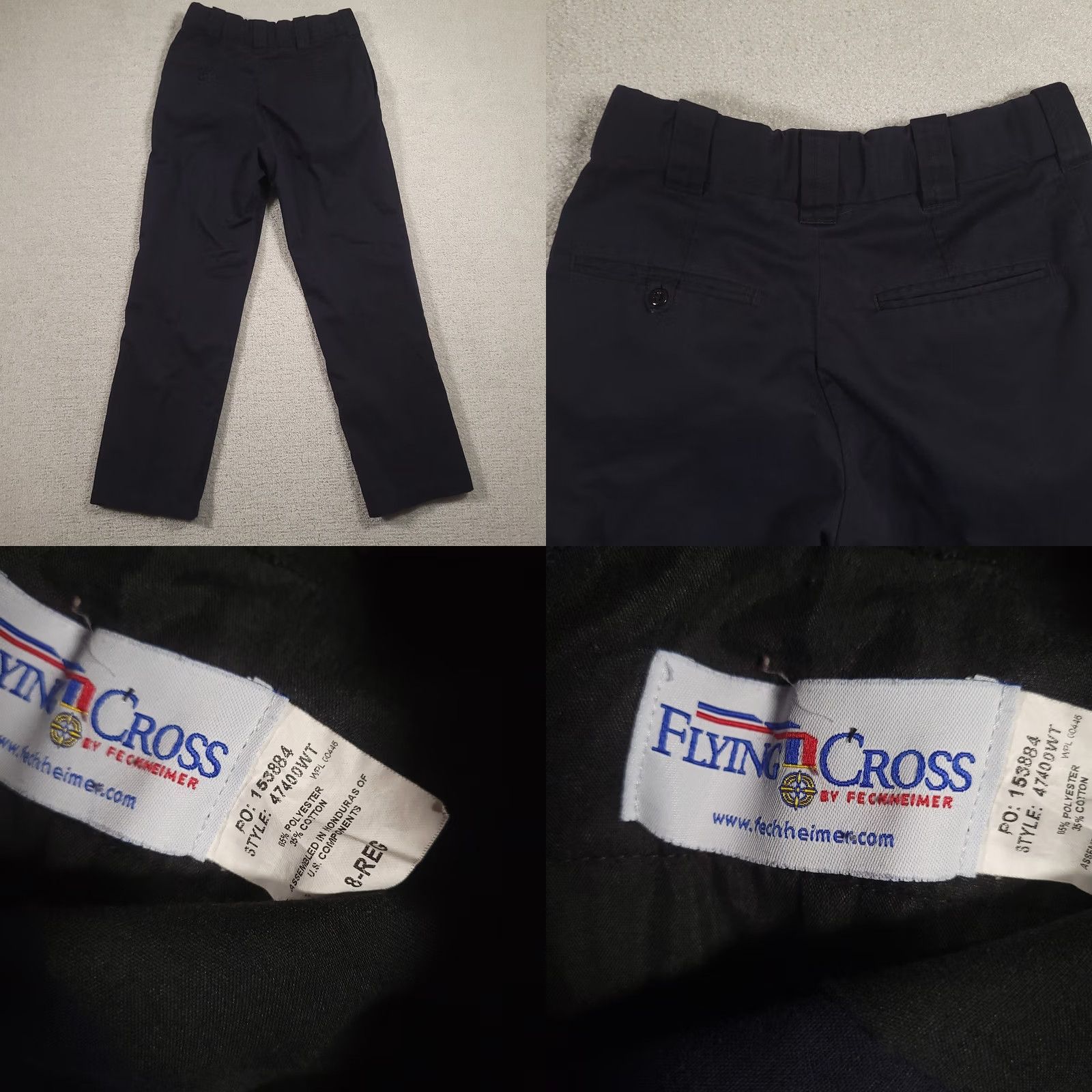 Vintage VINTAGE Flying Cross Pants Women Size 8 Navy Blue Uniform Utility EMS Size 30" / US 8 / IT 44 - 8 Thumbnail
