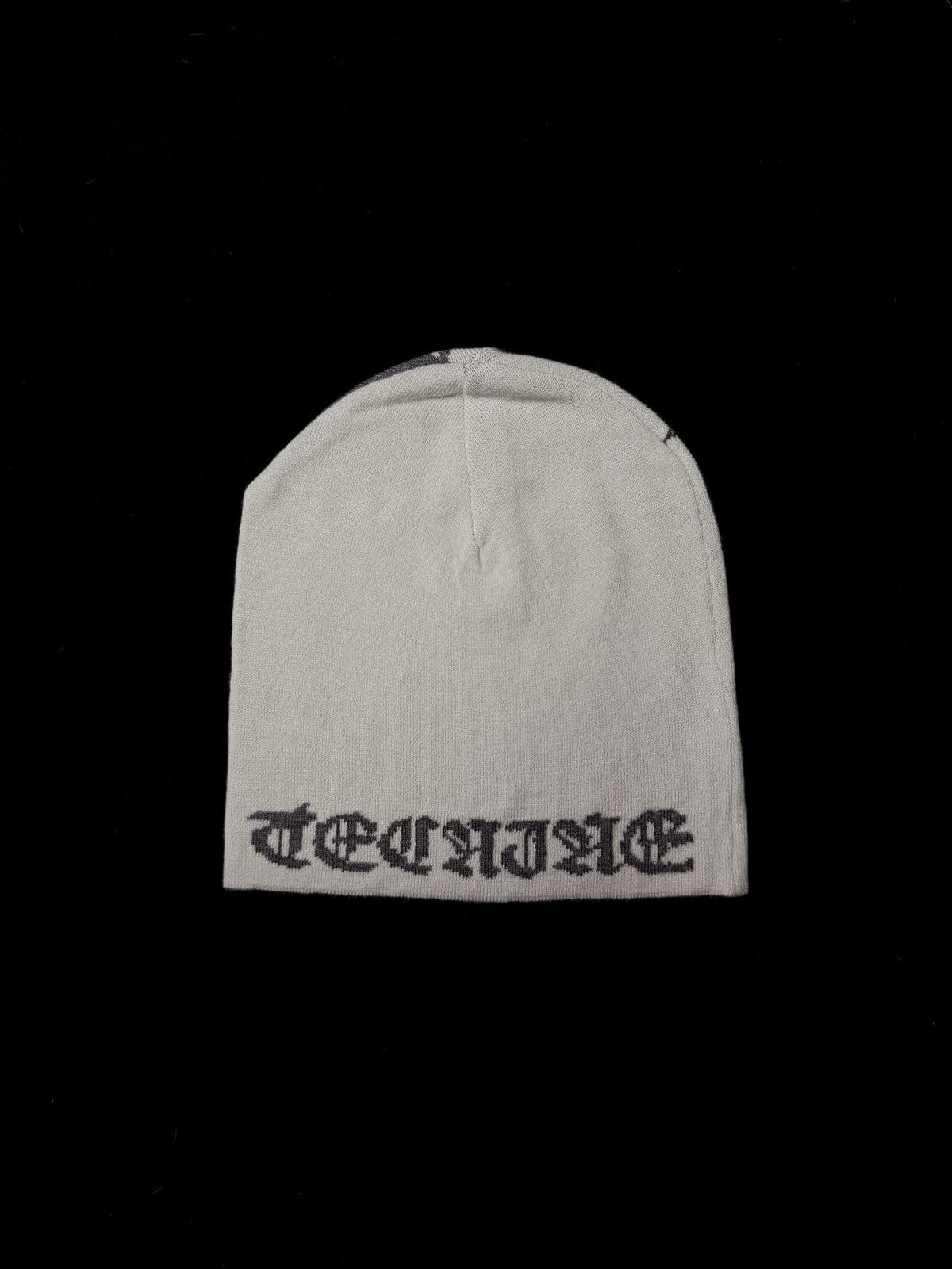 Japanese Brand Rare Y2k Pegasus Print No Cuff Knit Beanie Hat White OS Size ONE SIZE - 4 Thumbnail