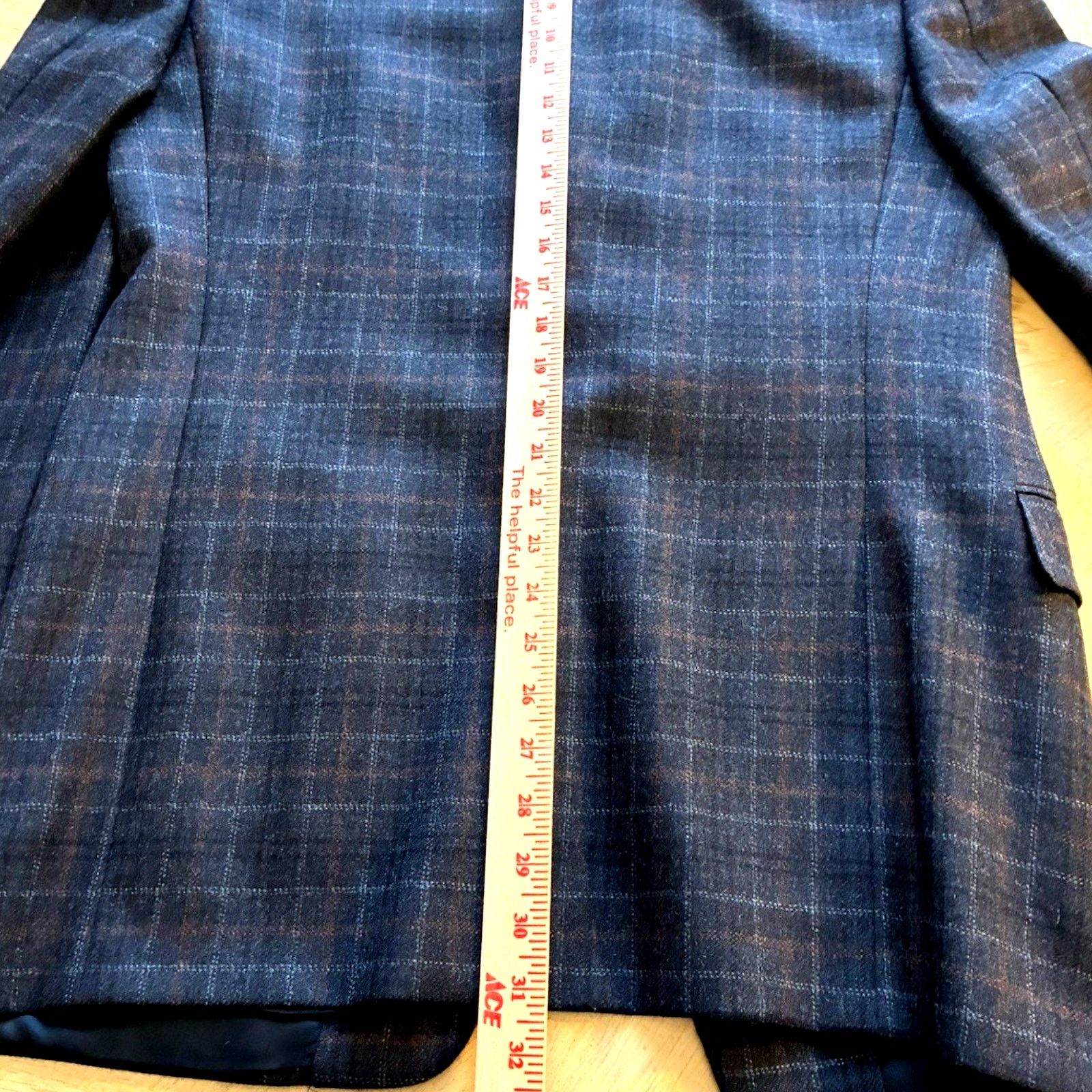 Canali CANALI Gray Plaid Check 100% Wool Blazer Sport Coat 38R S Size 38R - 12 Thumbnail