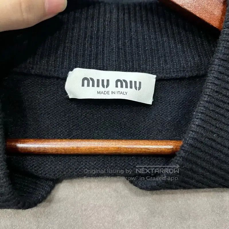 Miu Miu Miu Miu Black Cropped Jacket with Feathers . Size M / US 6-8 / IT 42-44 - 3 Thumbnail