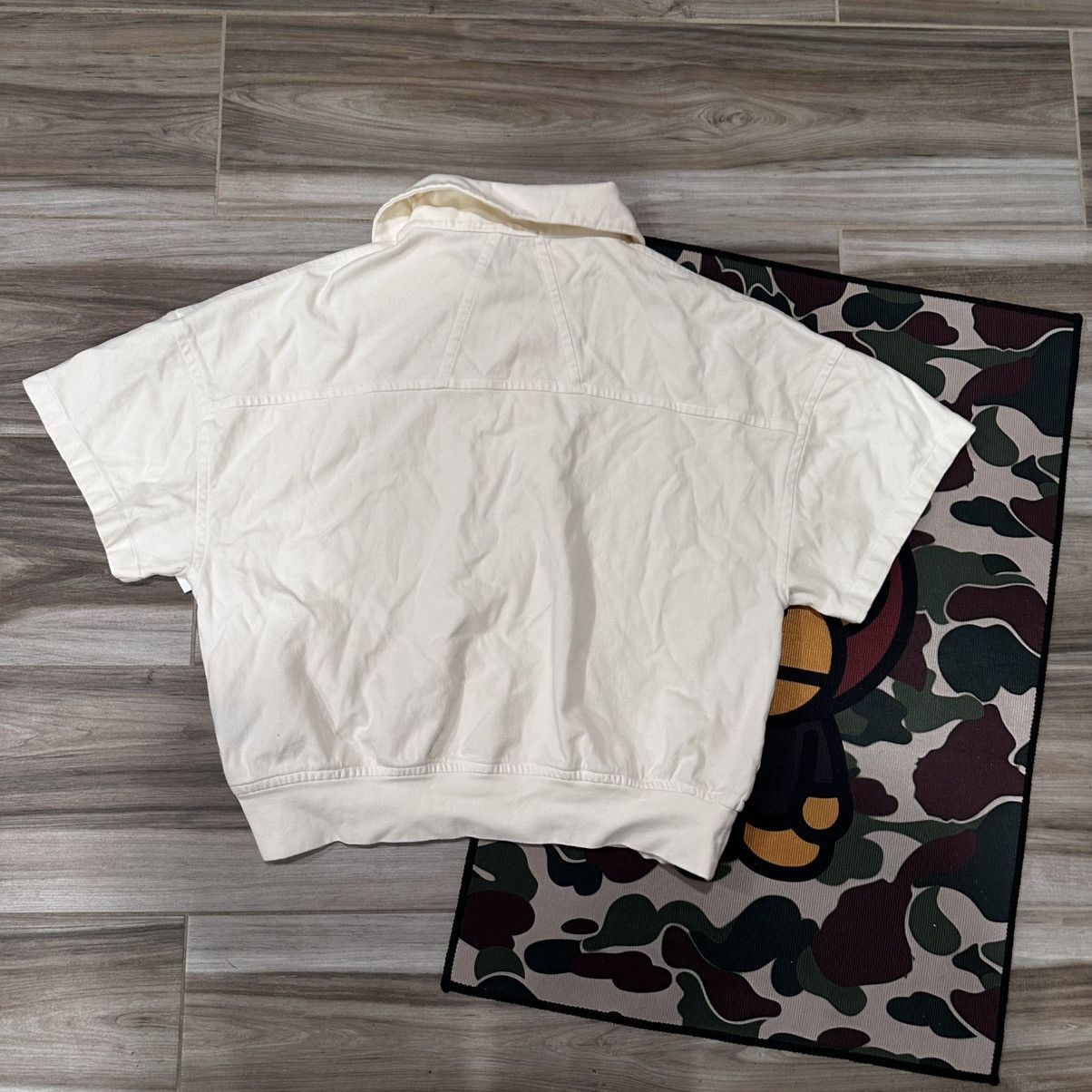 Rhude Rhude Cream Oversized Polo Shirt Size US XS / EU 42 / 0 - 7 Thumbnail