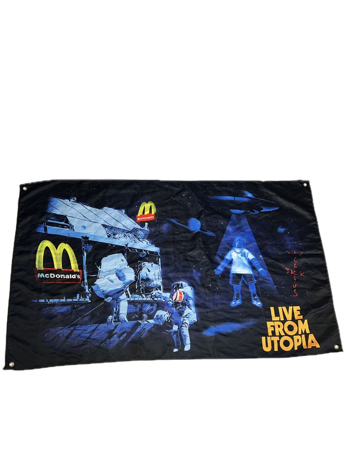 Travis Scott Travis Scott x McDonald's Live From Utopia Flag | Grailed