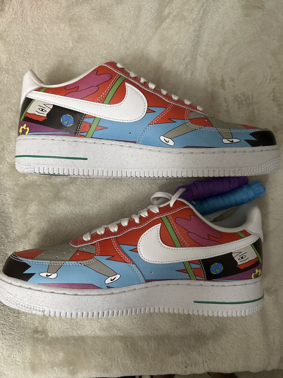 Nike Nike Air Force 1 Fly Leather Ruohan Wang Size 11M - DS Size US 10 / EU 43 - 2 Thumbnail