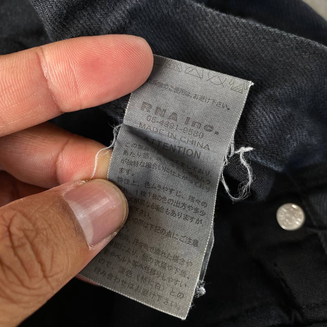 Japanese Brand RNA Slang Inc.By Eiji Okumoto Insane Distressed Denim Grunge Size US 29 - 12 Thumbnail