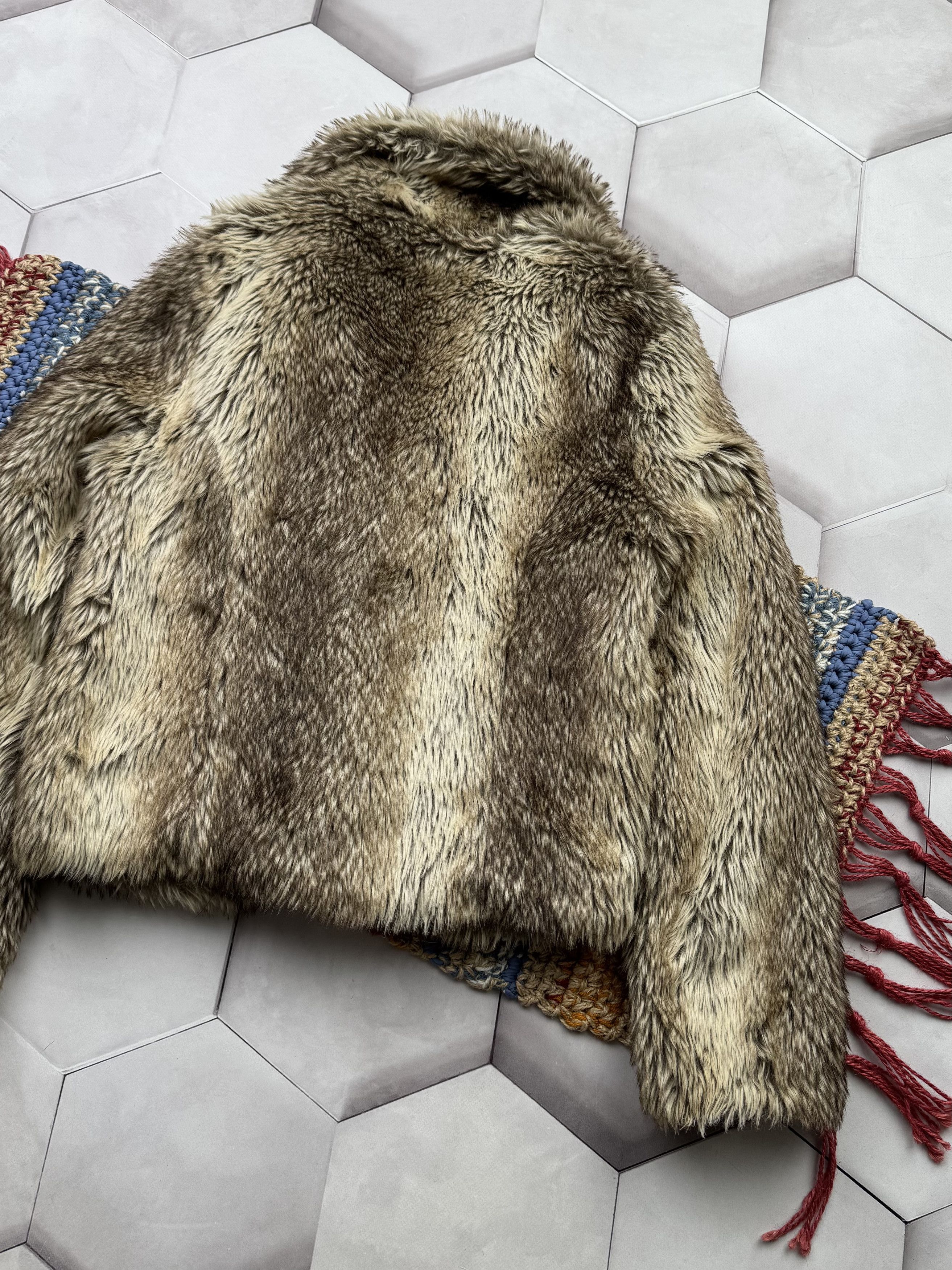 Vintage Vintage Faux Fur Cropped Jacket (E4) Size S / US 4 / IT 40 - 12 Thumbnail