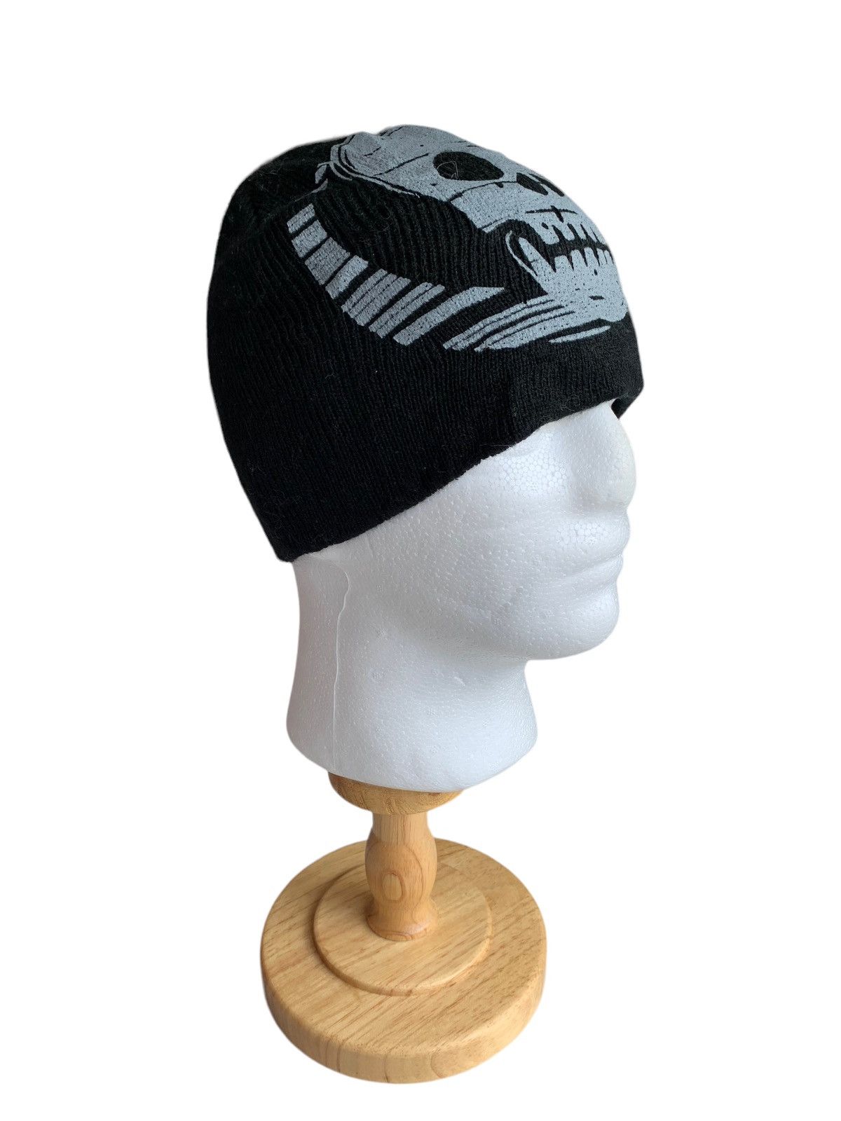 If Six Was Nine × Japanese Brand Skull Punk Bondage Style Beanie Hats☠️🎌 Size ONE SIZE - 6 Thumbnail
