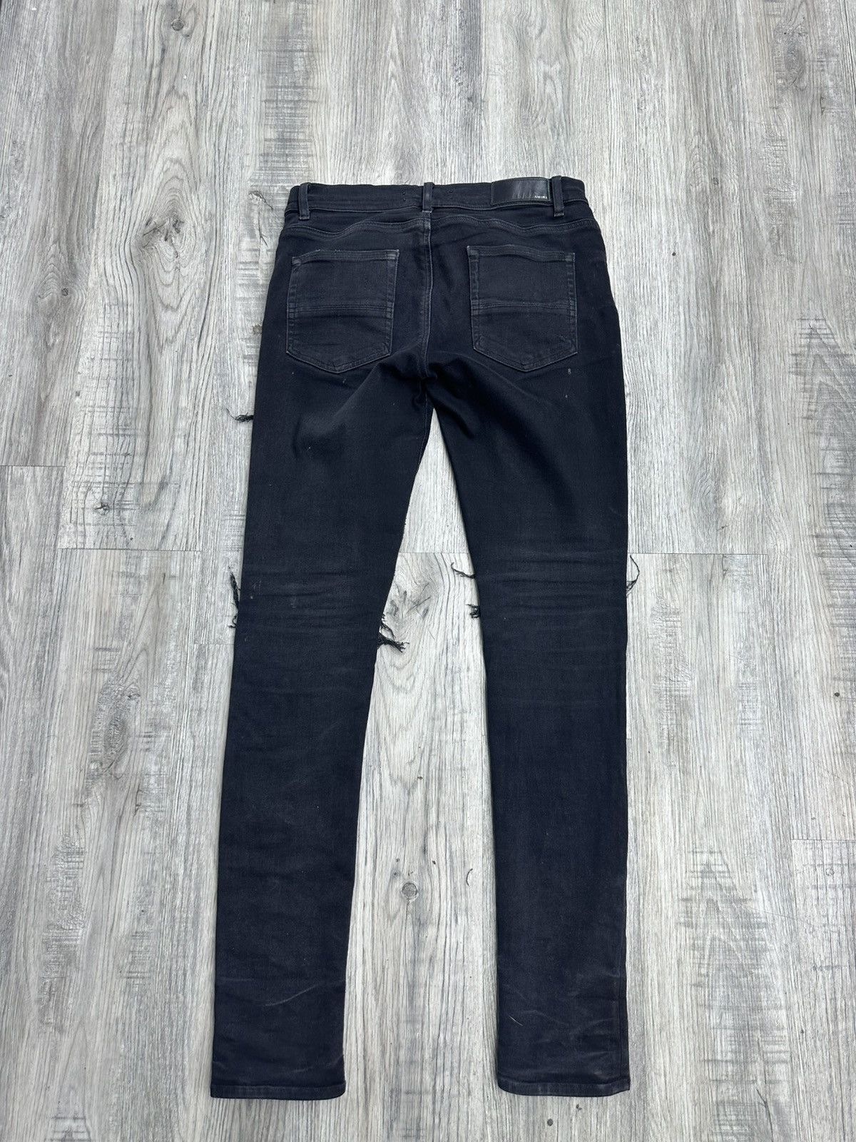 Amiri Amiri MX1 Black Leather Patches Sz32 Size US 32 / EU 48 - 3 Thumbnail