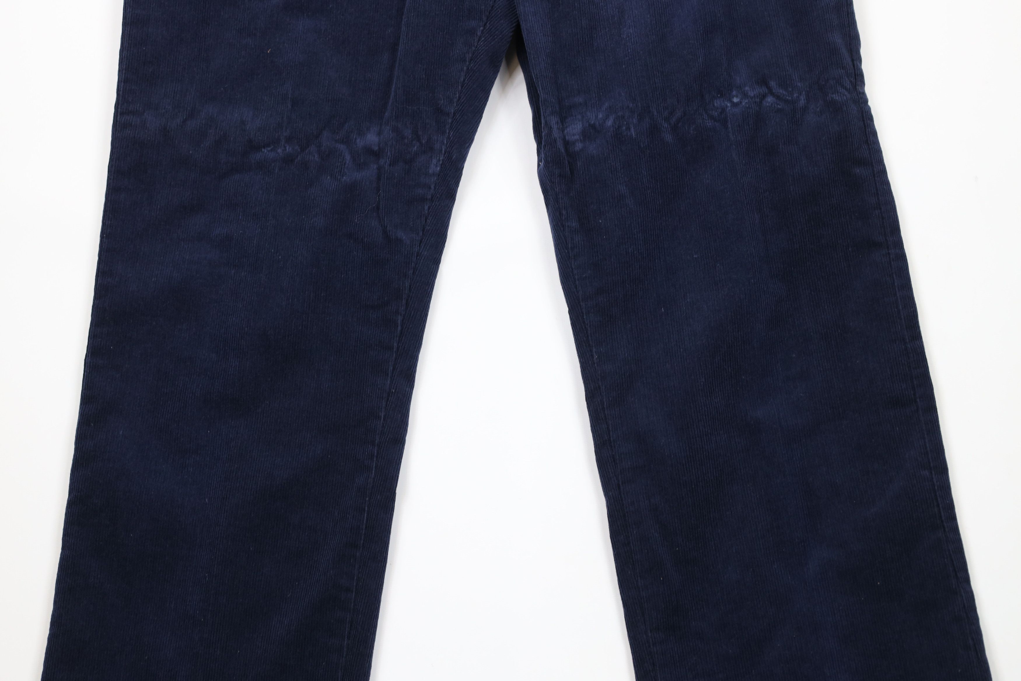 Lee × Vintage Vintage 90s Lee Wide Leg Corduroy Chino Pants Blue USA Size US 36 / EU 52 - 3 Thumbnail