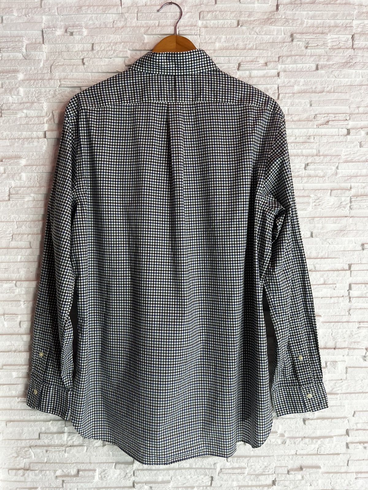 Ralph Lauren Ralph Lauren Classic Fit Plaid Shirt Blue Green Black Cotton Size US L / EU 52-54 / 3 - 3 Thumbnail