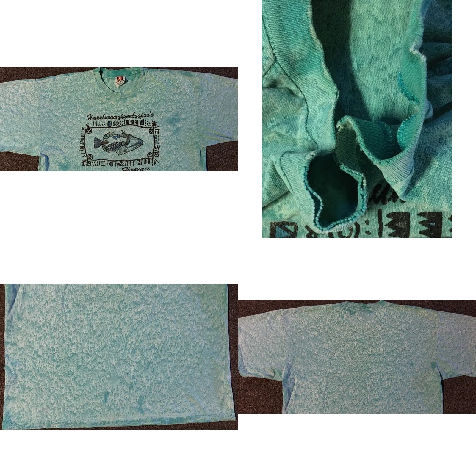 Vintage VINTAGE 90s Hawaii Fish Faded AOP Shirt XXL Beach Surf Skate Grunge Vaporwave OP 80s Men Size US XXL / EU 58 / 5 - 8 Thumbnail