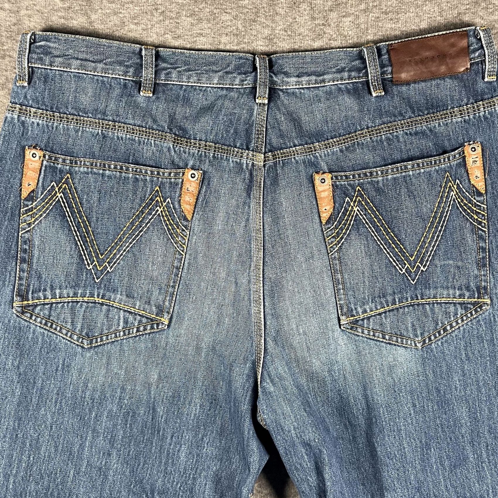 Sean John Sean John Pants Mens 40 Blue Jeans 40x31 Wash Straight Leg Regular Fit Denim Size US 40 / EU 56 - 4 Thumbnail