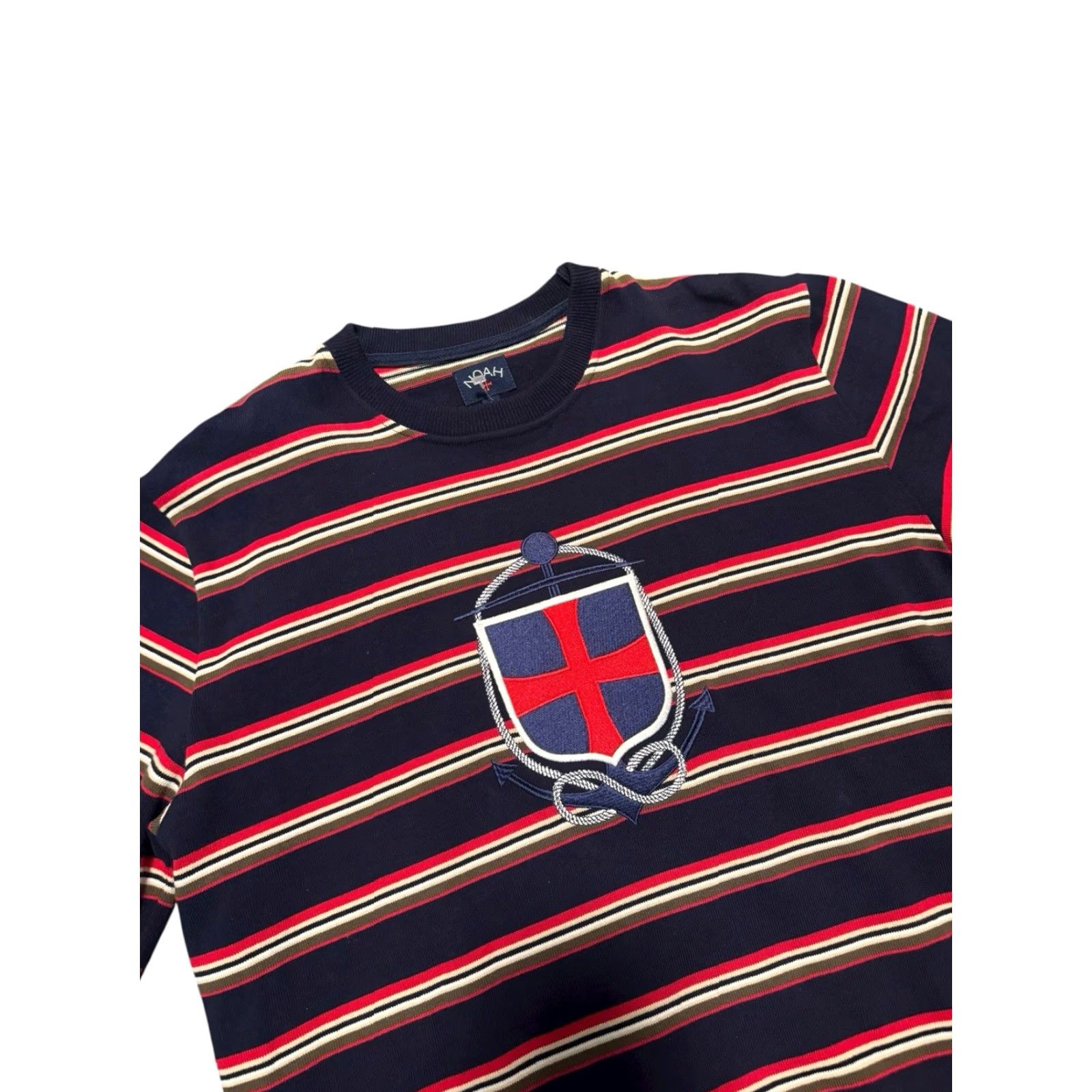 Noah NOAH NY Nautical Stripe Core Logo Anchor Sweatshirt FW17 AUTHENTIC Size L Rare Size US L / EU 52-54 / 3 - 6 Thumbnail