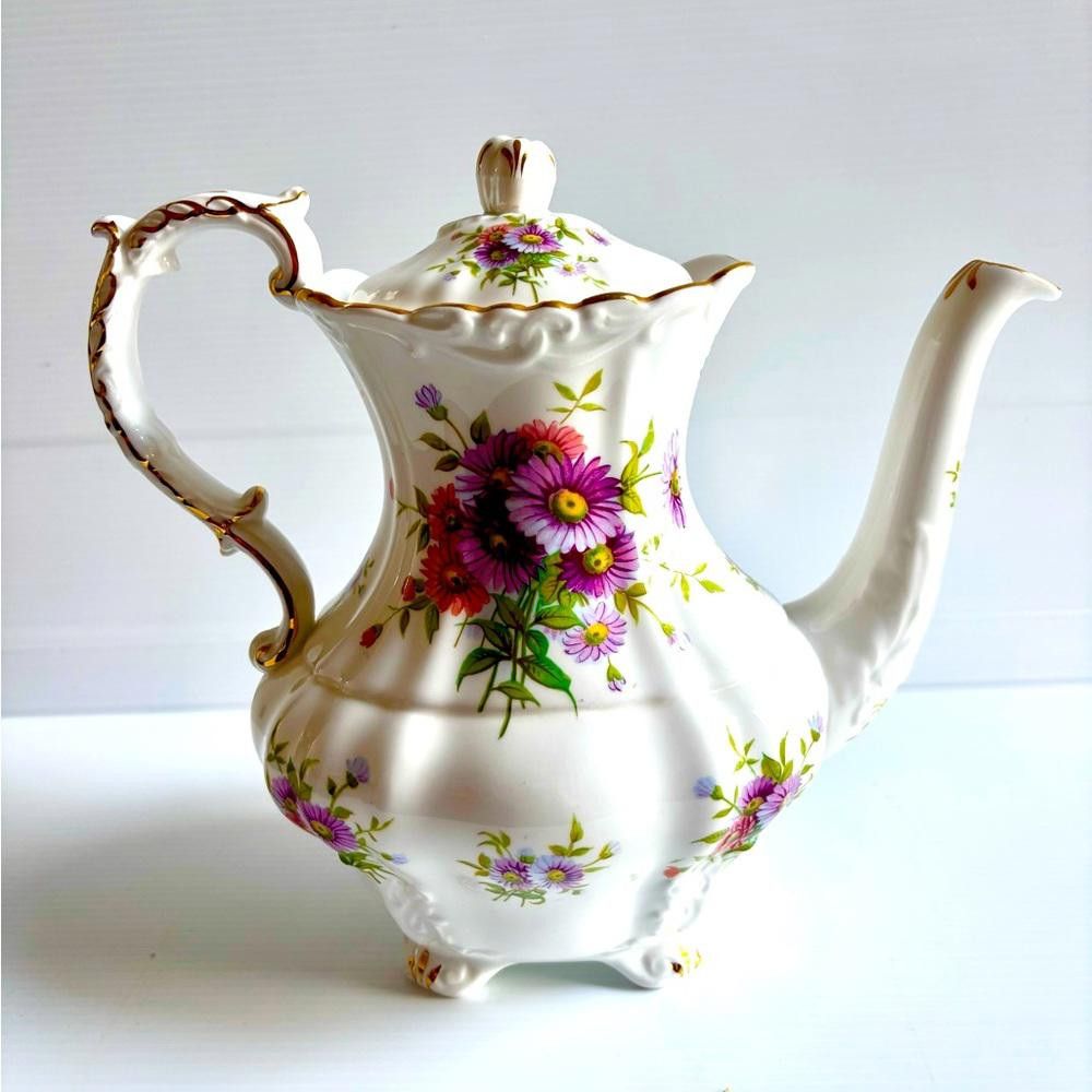 Designer Hammersley Victorian Floral Cafetière Size ONE SIZE - 1 Thumbnail