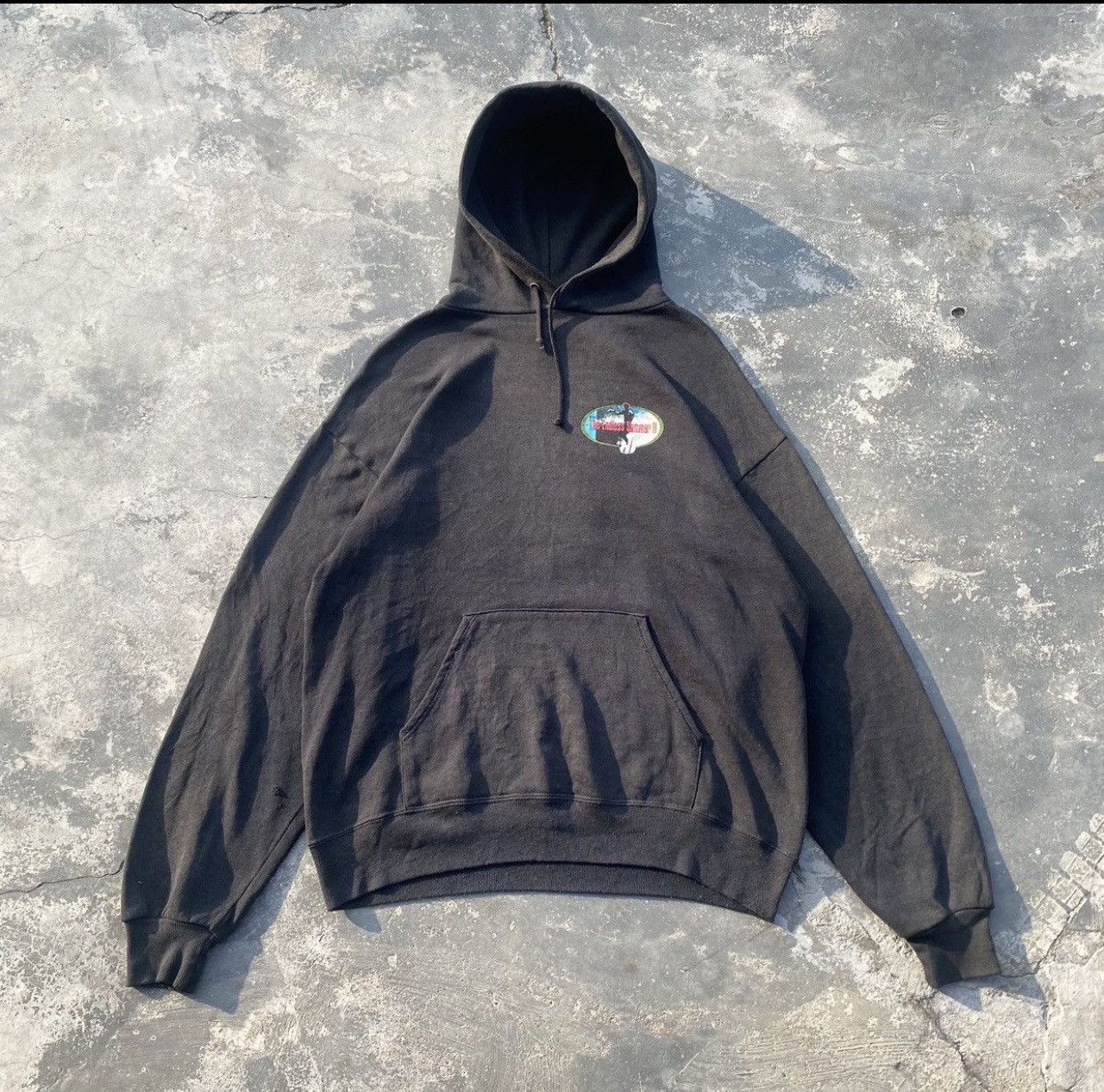 Quiksilver 1990s The Endless Summer II Faded Black Hoodie Size US L / EU 52-54 / 3 - 2 Thumbnail
