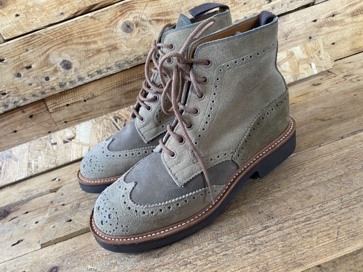 Tricker's Trickers Stephy brown suede brouges boots uk sz 4 ,sz37 Size US 5.5 / IT 35.5 - 3 Thumbnail