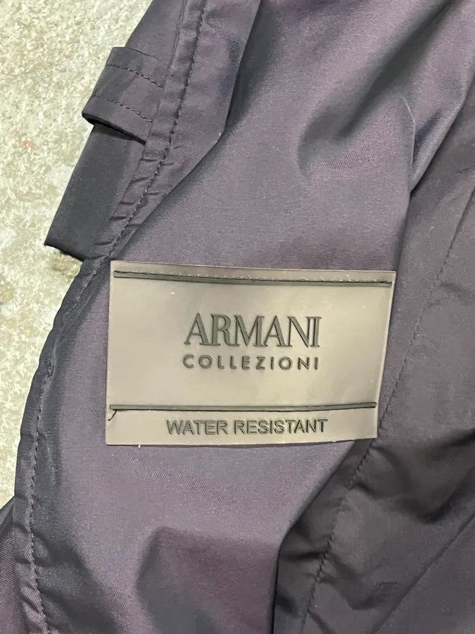 Armani Collezioni AW2010 Armani Collezioni Dark Purple Asymmetrical Light Trench Coat Size US S / EU 44-46 / 1 - 10 Thumbnail