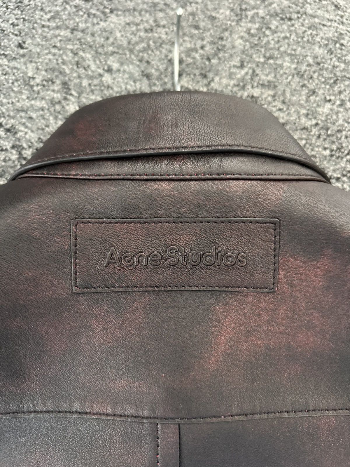 Acne Studios Acne Studios Leather Shirt Jacket 46 fits L AW25 Size US L / EU 52-54 / 3 - 3 Thumbnail