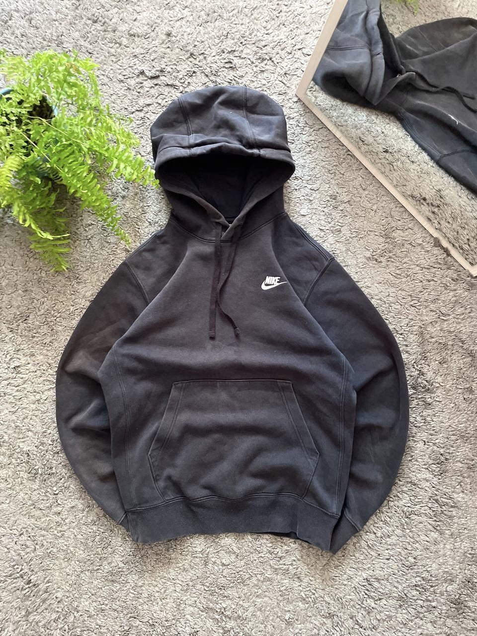 Nike × Vintage 00s Nike Hoodie Streetwear Logo Swoosh Drill Basic Vintage Size US S / EU 44-46 / 1 - 1 Thumbnail
