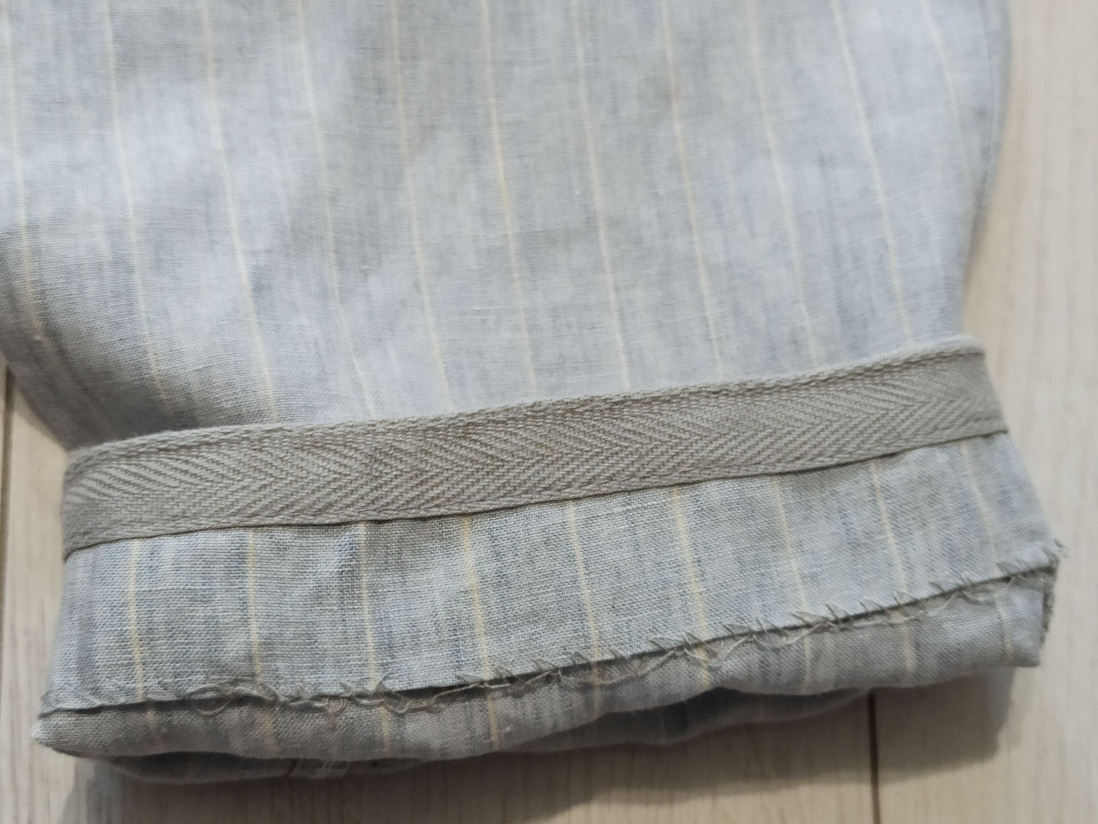 Canali Canali Linen Pinstripe Pants Italy Size US 32 / EU 48 - 8 Thumbnail