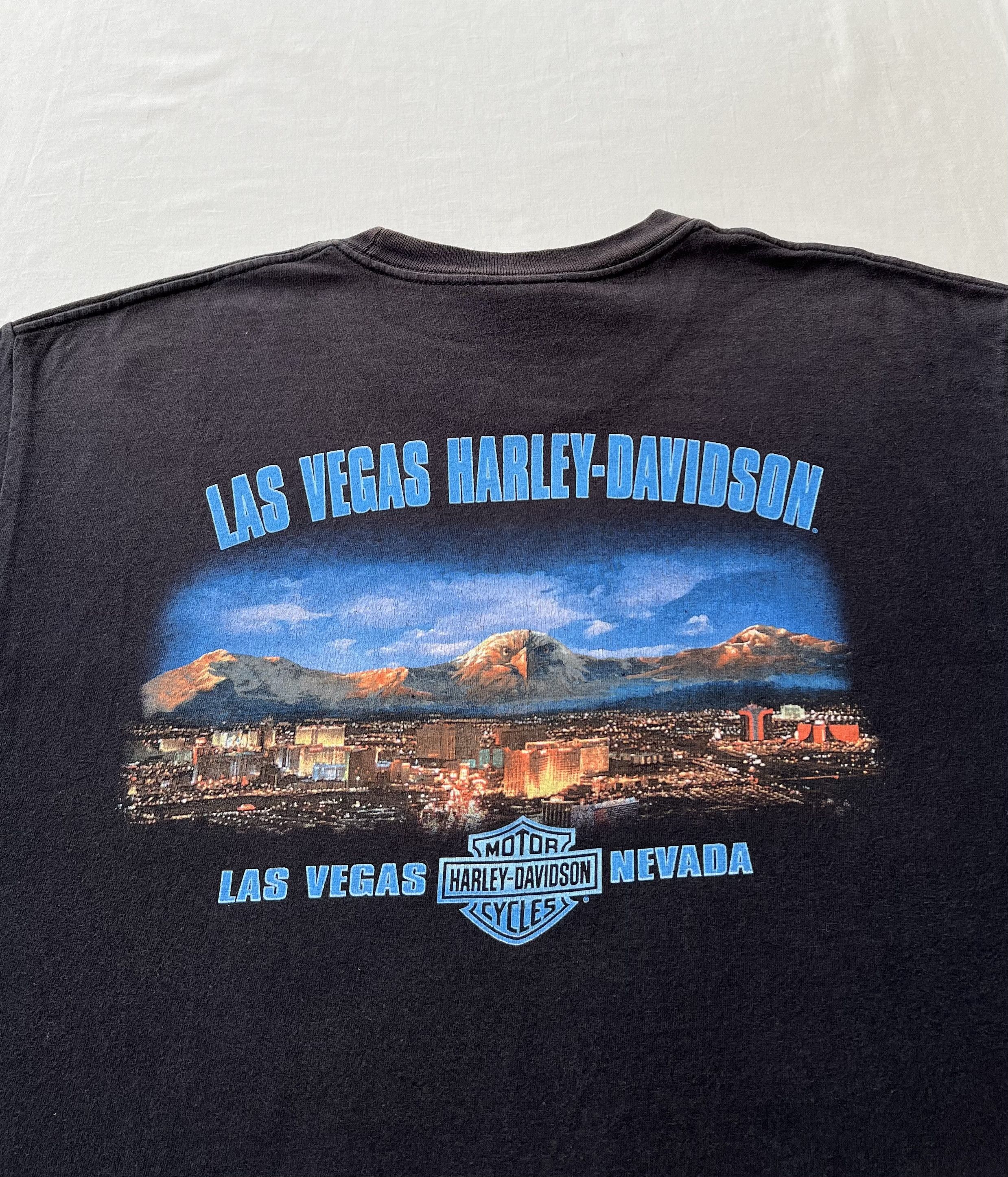Harley Davidson Vintage 2007 Harley Davidson Live to Ride Las Vegas T-shirt Size US L / EU 52-54 / 3 - 18 Thumbnail