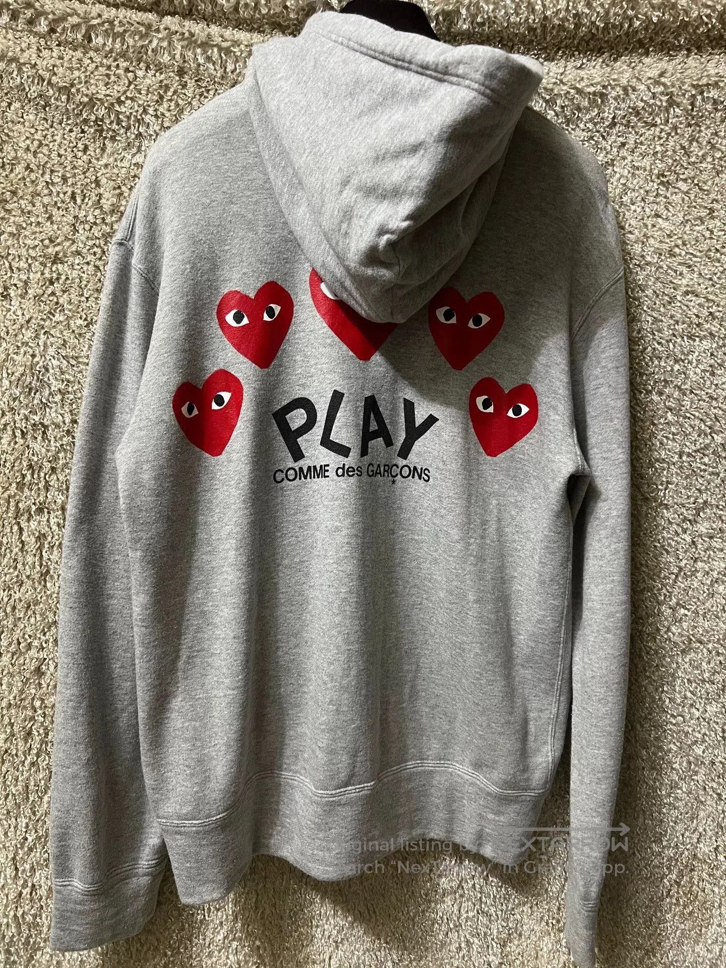 Comme des Garcons PLAY Comme des Garçons CDG Play Men's Hoodie. Size US M / EU 48-50 / 2 - 6 Thumbnail