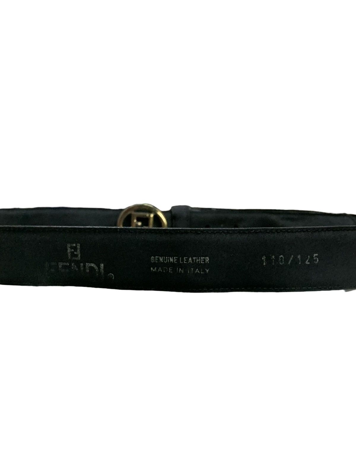 Fendi Vintage FENDI Men FF Interlocking Black Suede Leather Belt Size ONE SIZE - 6 Thumbnail