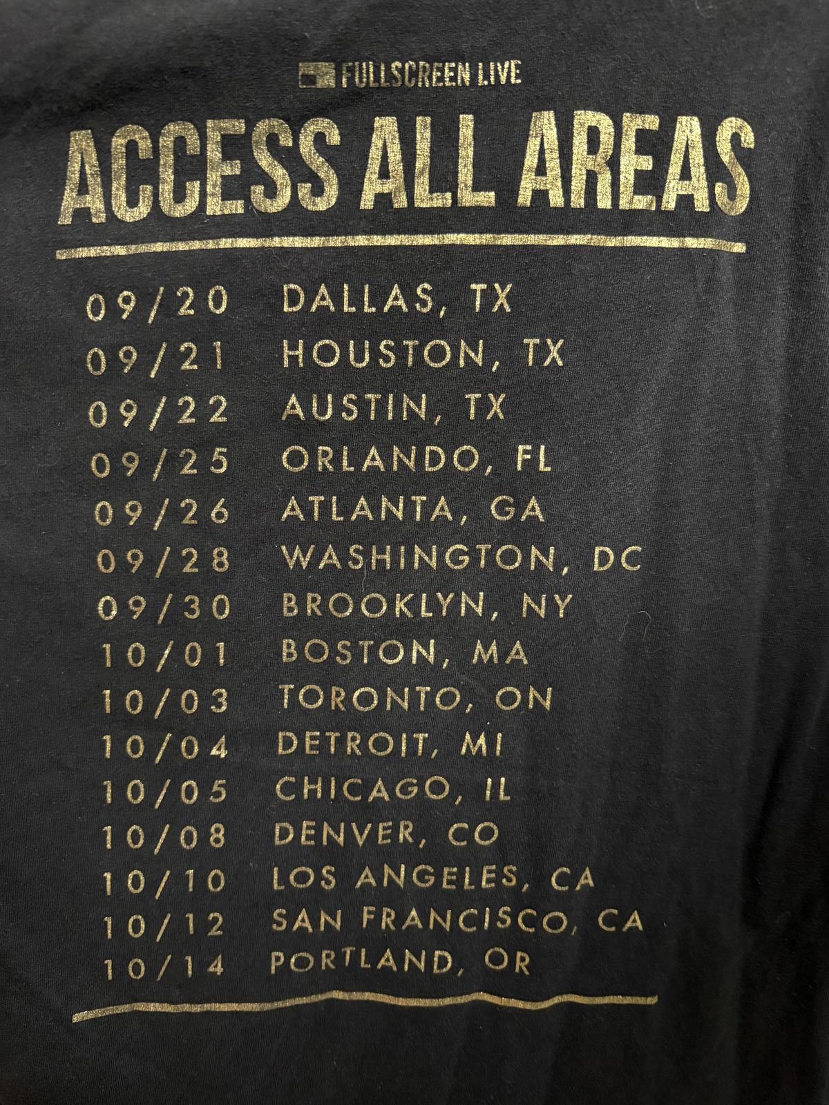 Designer The AAA Girls T-shirt Access All Areas Tour Tee M Size US M / EU 48-50 / 2 - 5 Thumbnail