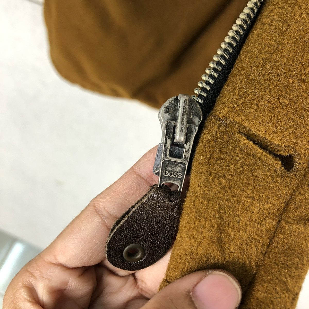 Hugo Boss 🔥VINTAGE HUGO BOSS MADE IN ITALY BIKER JACKET MULTI POCKETS Size US M / EU 48-50 / 2 - 18 Thumbnail