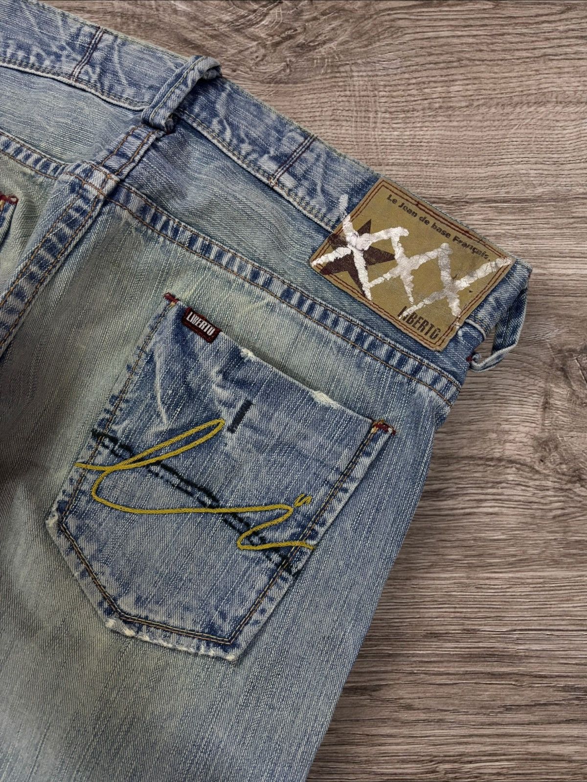 Seditionaries Liberto XXX Cross Paint Grunge Distress Jeans Size US 34 / EU 50 - 8 Thumbnail