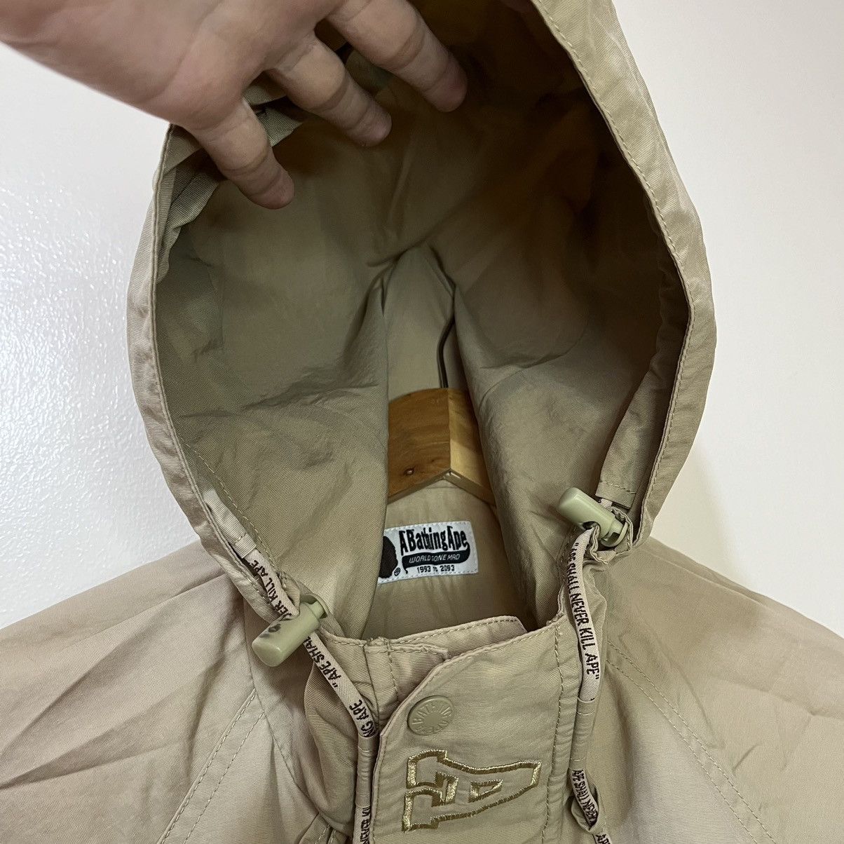 Bape Rare Bape Nylon Poncho Jacket Size ONE SIZE - 2 Thumbnail