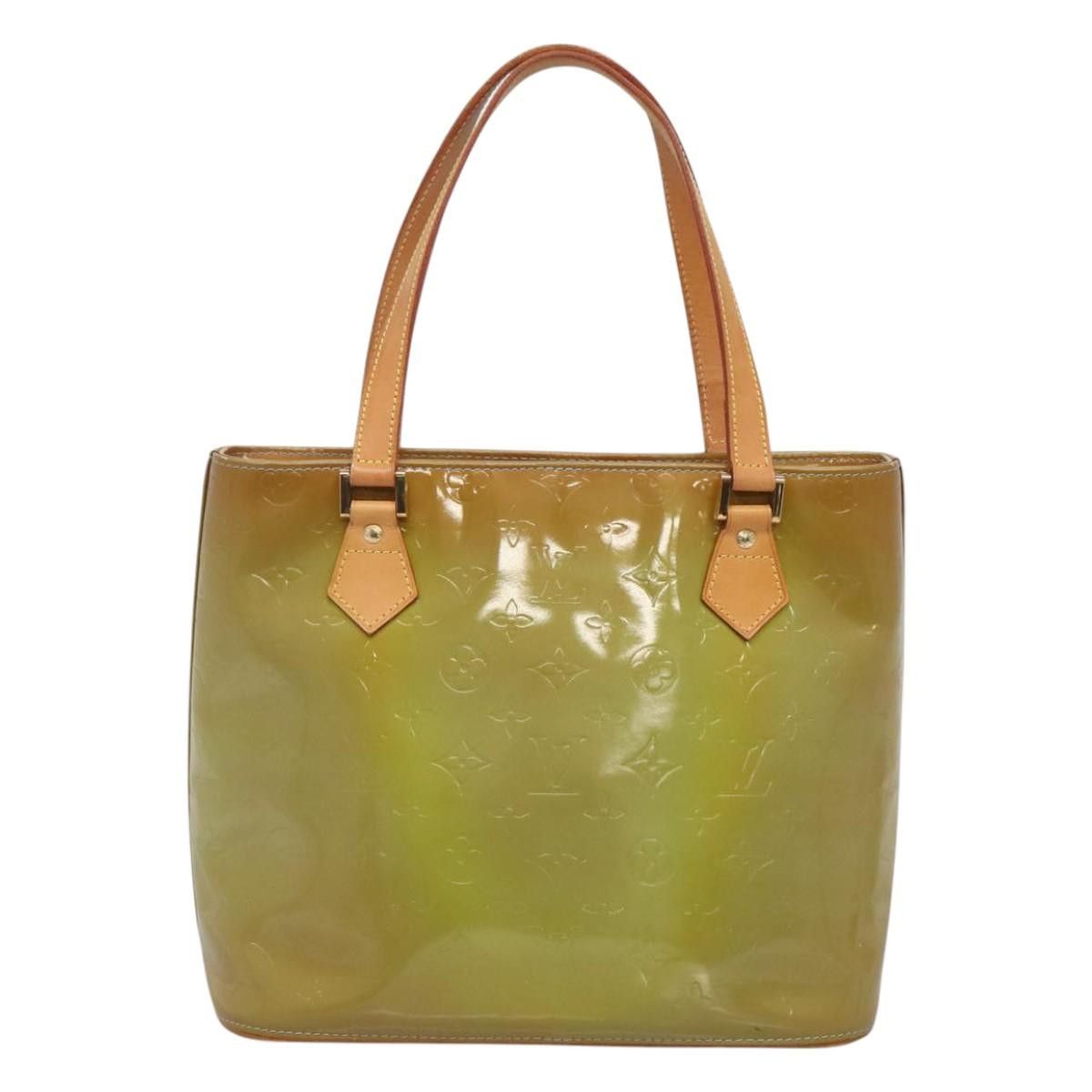 Louis Vuitton LOUIS VUITTON Monogram Vernis Houston Hand Bag Baby Blue Size ONE SIZE - 2 Thumbnail