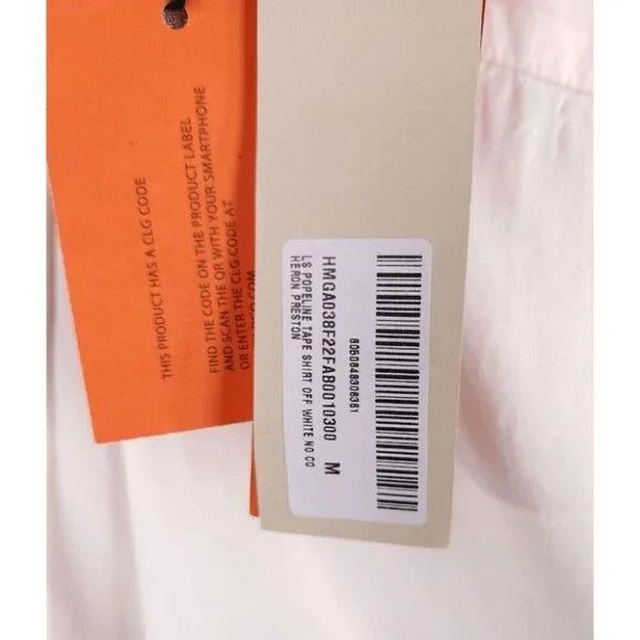 Heron Preston Heron Preston Cotton Twill Poplin Shirt M Mens White Size US M / EU 48-50 / 2 - 13 Thumbnail
