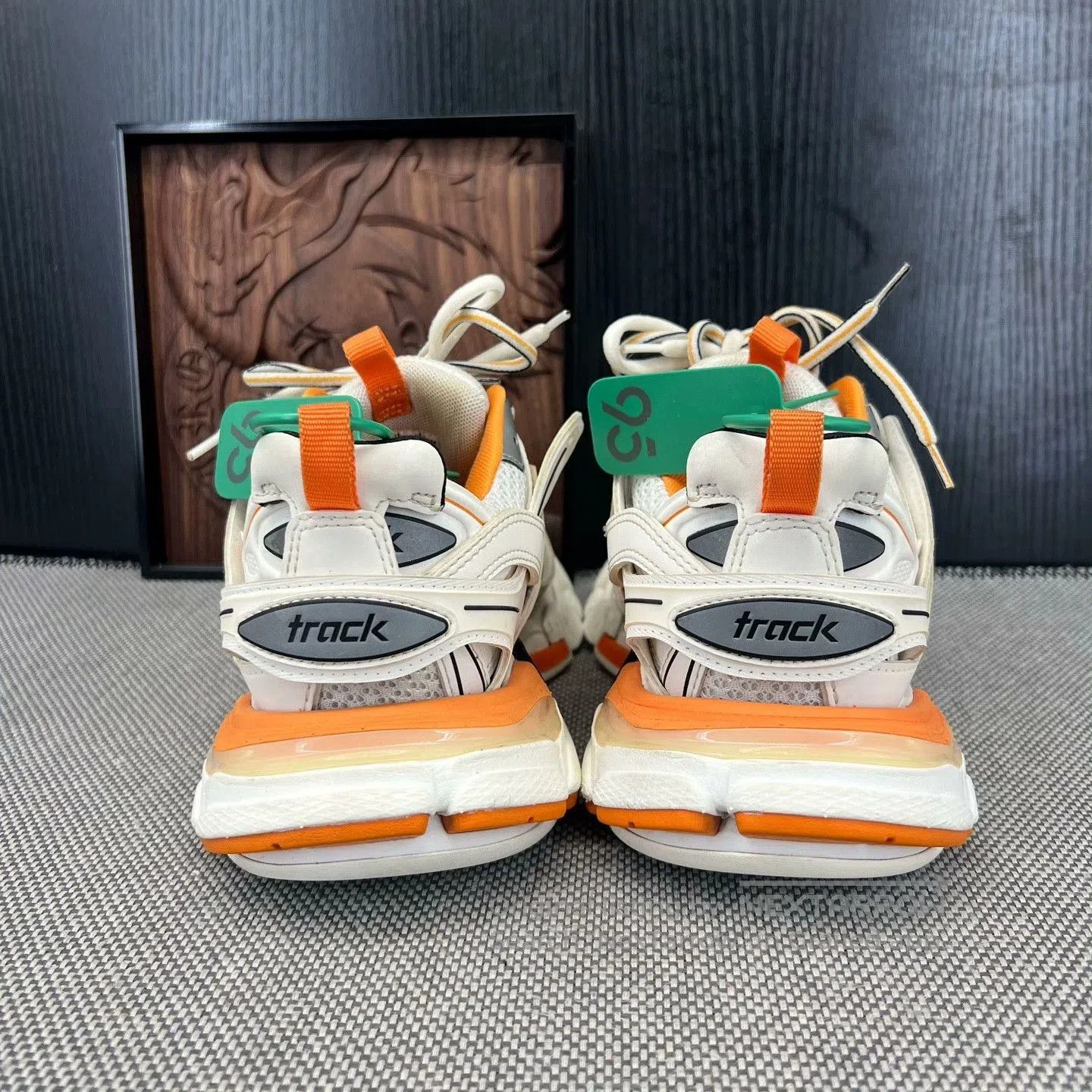 Balenciaga Balenciaga Track White Orange Sneakers. Size US 5 / IT 35 - 2 Thumbnail