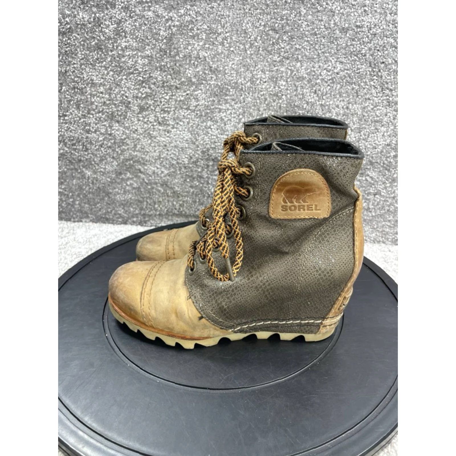 SOREL VINTAGE Sorel Women’s Bootie Shoes Size 6 US Brown Leather Waterproof Wedge Ankle Casual Fall Winter Size US 6 / IT 36 - 5 Thumbnail