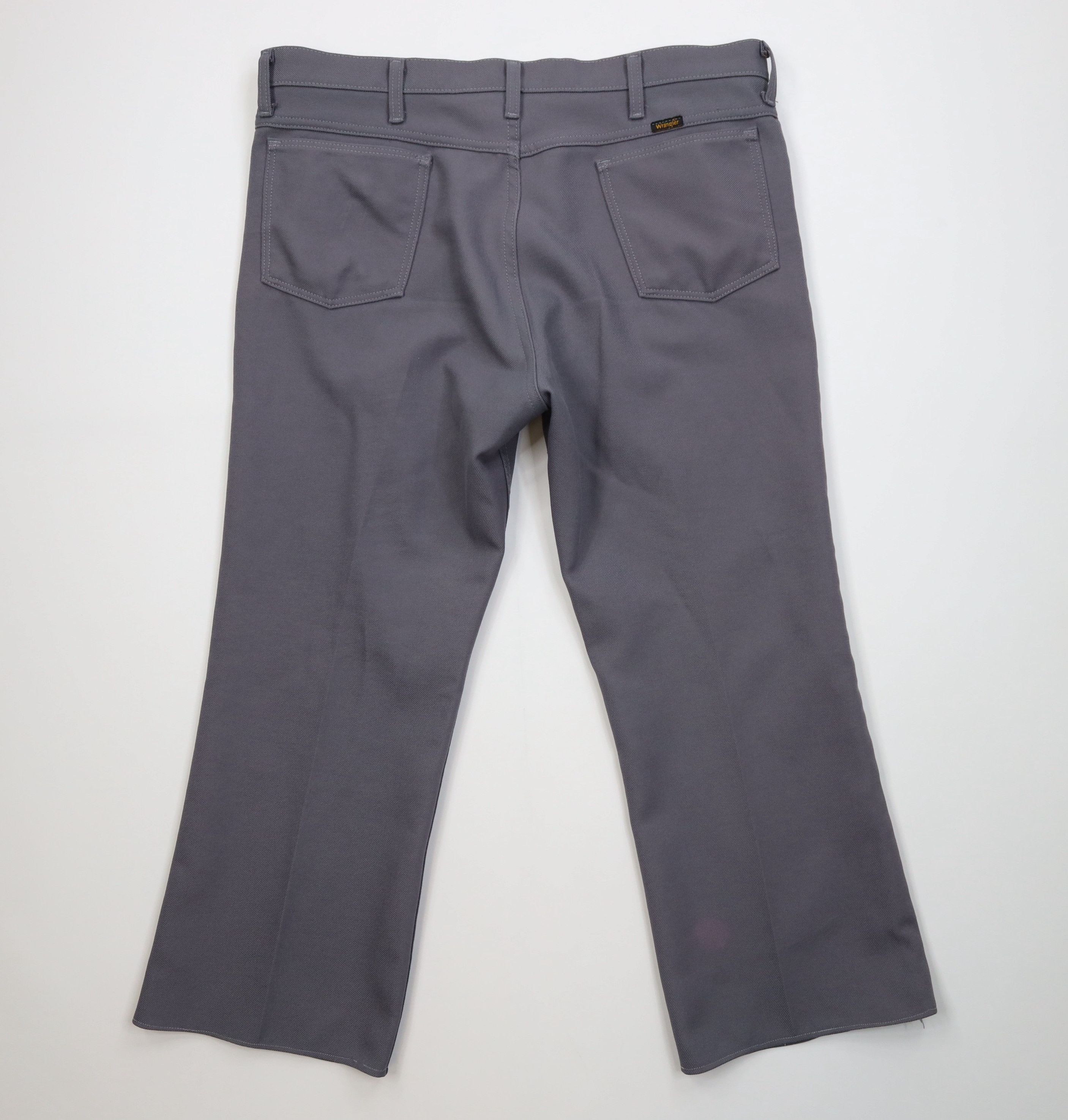 Wrangler Vintage 90s Wrangler Western Knit Flared Wide Leg Pants Gray Size US 38 / EU 54 - 11 Thumbnail