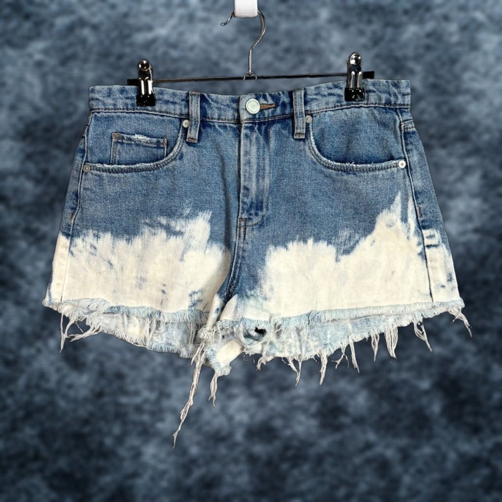 Vintage VINTAGE BLANKNYC Womens The Barrow High-Rise Denim Shorts 27 Blue Cut-Off 2 in Inseam Womens Size 27" / US 4 / IT 40 - 1 Thumbnail