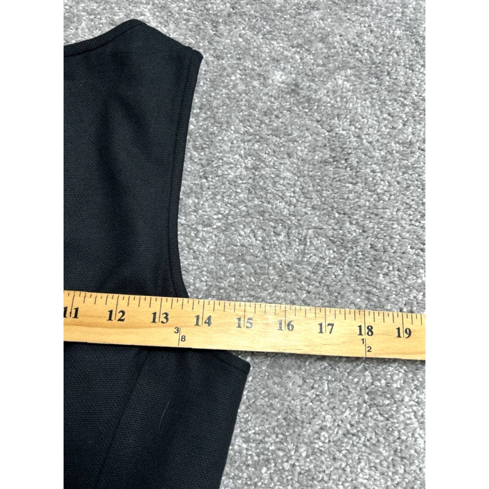 Theory Theory Tillora Dress Women 4 Black Virgin Wool Sleeveless Back Zip Fit And Flare Size S / US 4 / IT 40 - 7 Thumbnail