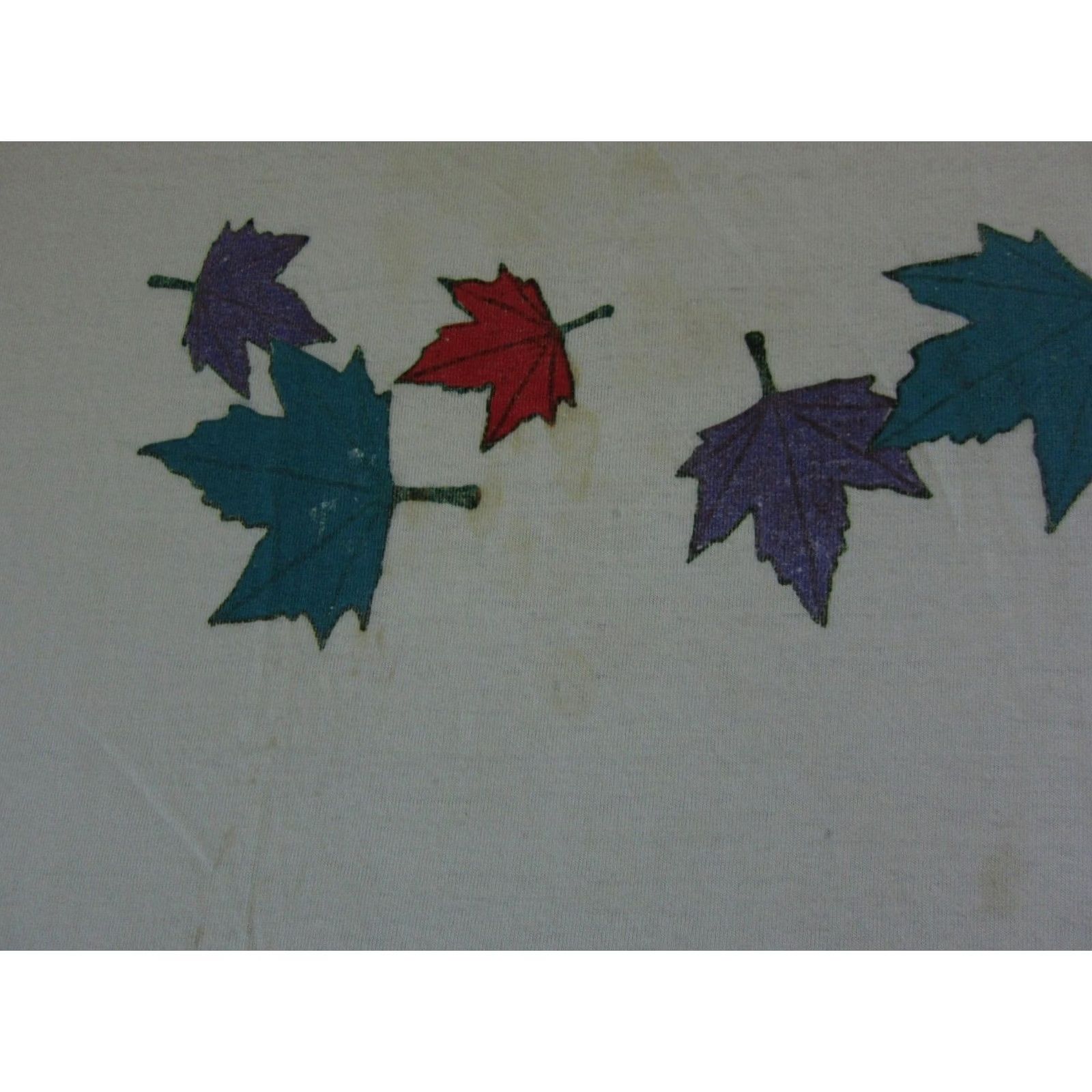 Vintage VINTAGE Canada Shirt Adult Extra Large XL White Leaves Casual Mens Single Stitch 80s Size US XL / EU 56 / 4 - 4 Thumbnail