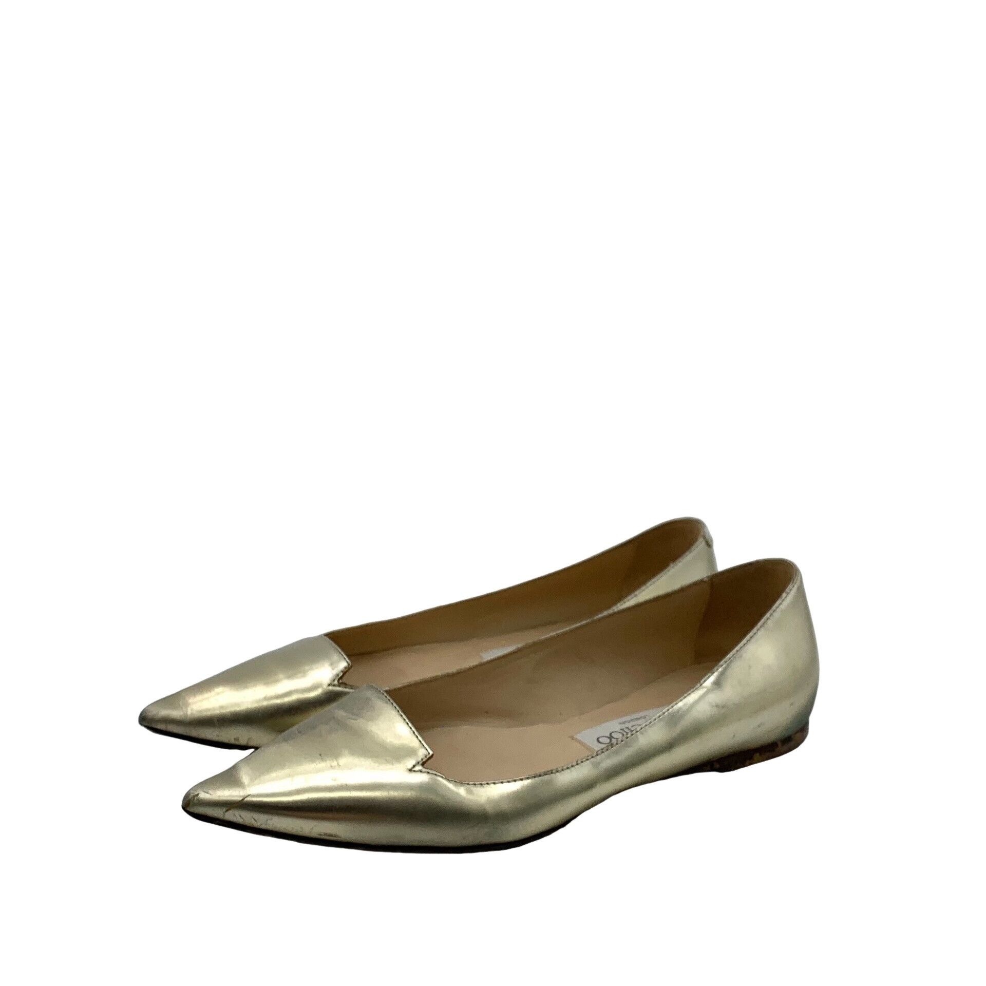 Jimmy Choo Jimmy Choo Metallic Pointed Toe Flats 35.5 Size US 5.5 / IT 35.5 - 1 Thumbnail