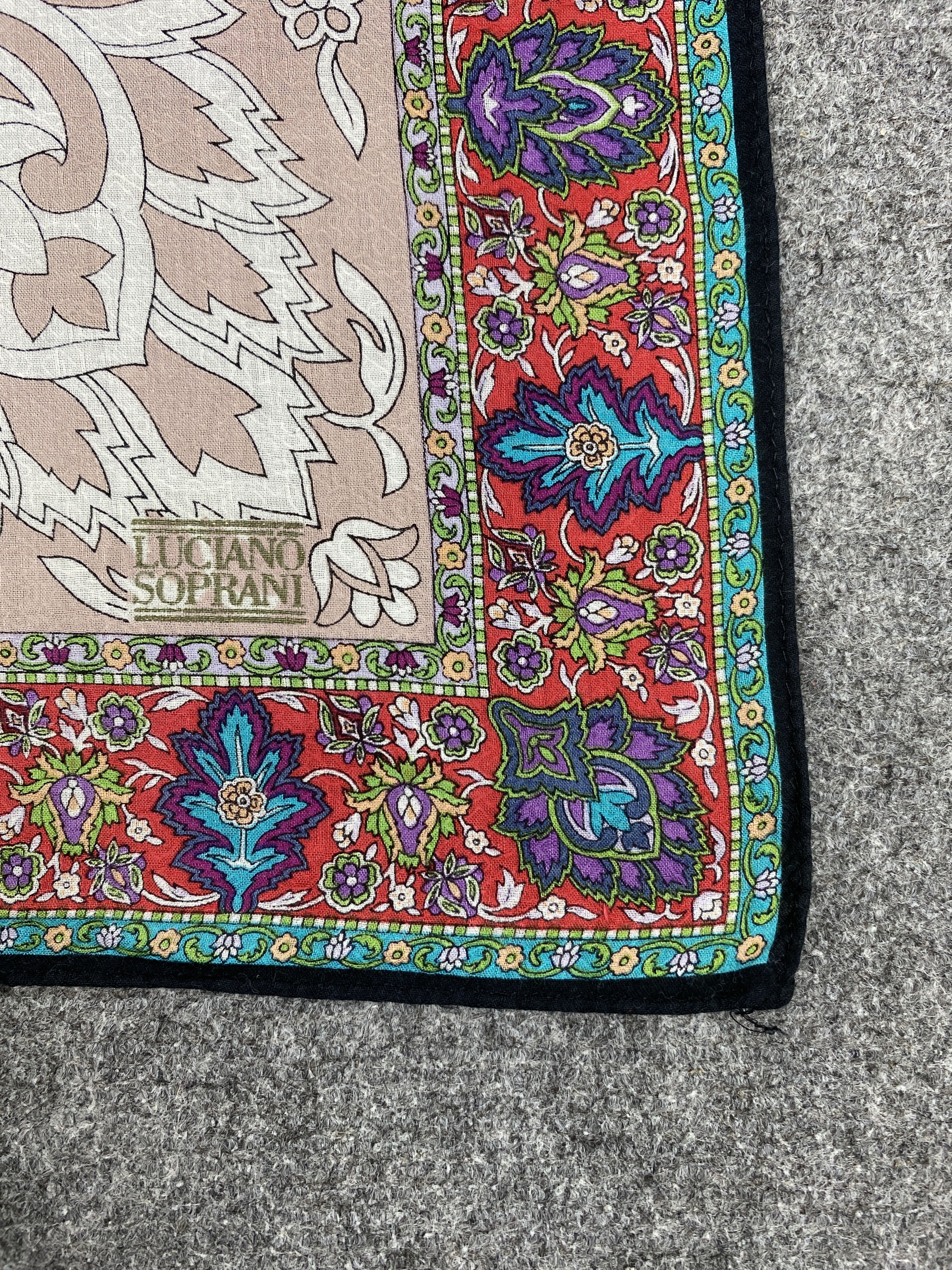 Vintage Luciano Soprani Handkerchief / Neckerchief HKC0511 Size ONE SIZE - 5 Thumbnail