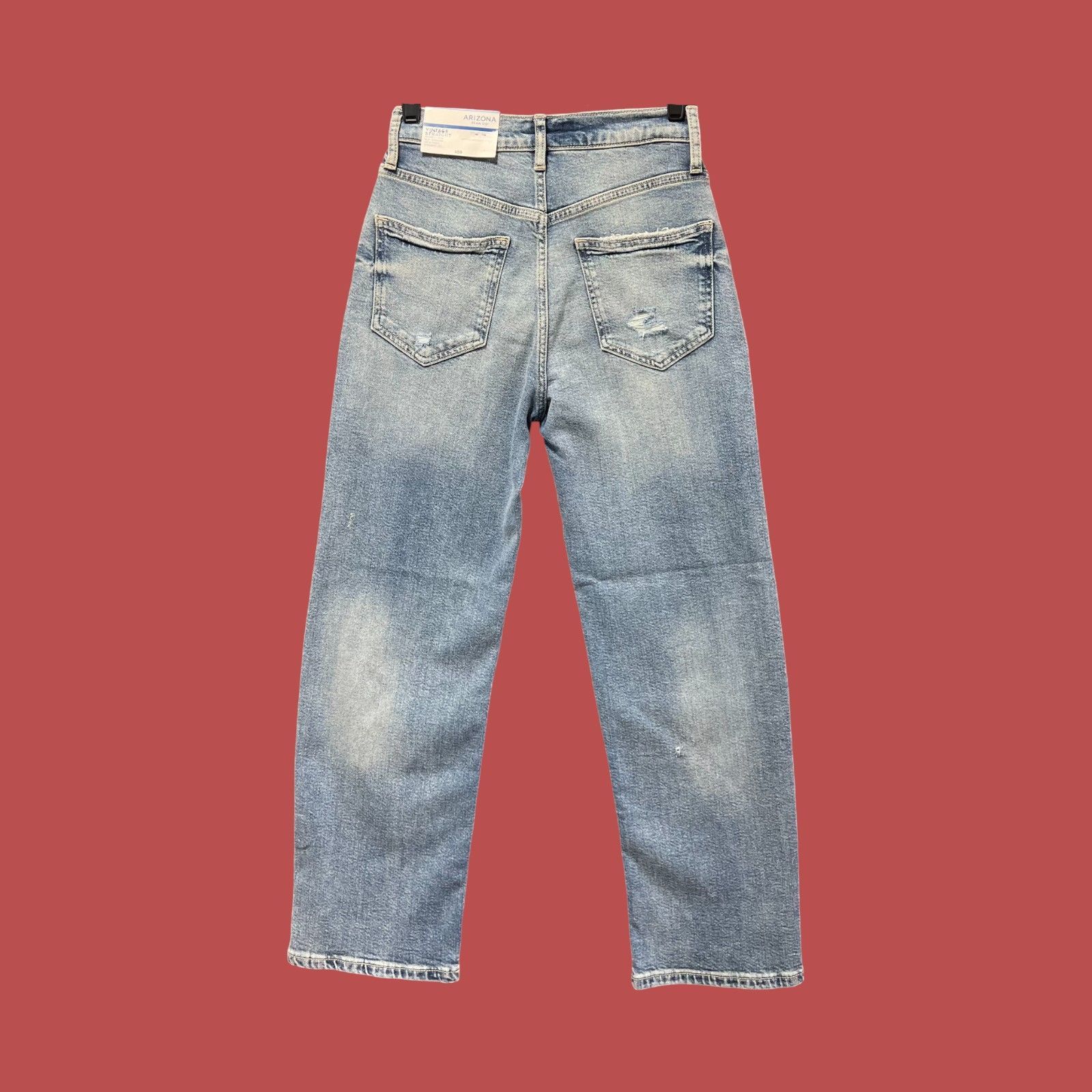Arizona Jean Co. Arizona - Women's Vintage Straight Jeans - High Rise-Slim Fi Size 26" / US 2 / IT 38 - 2 Thumbnail